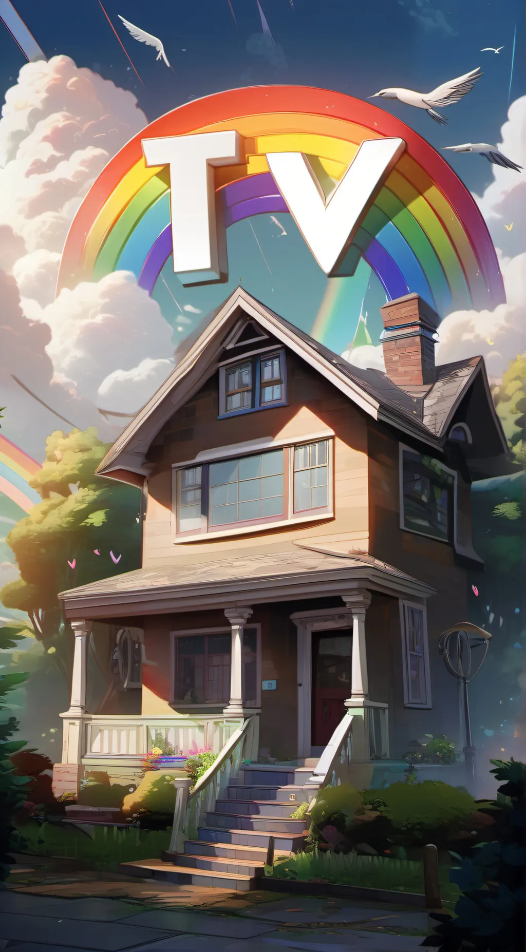 ai character: TV background