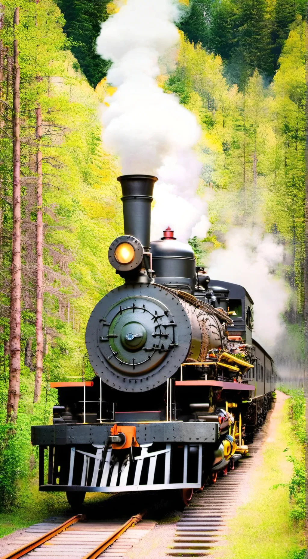 ai character: Steam locomotive  background