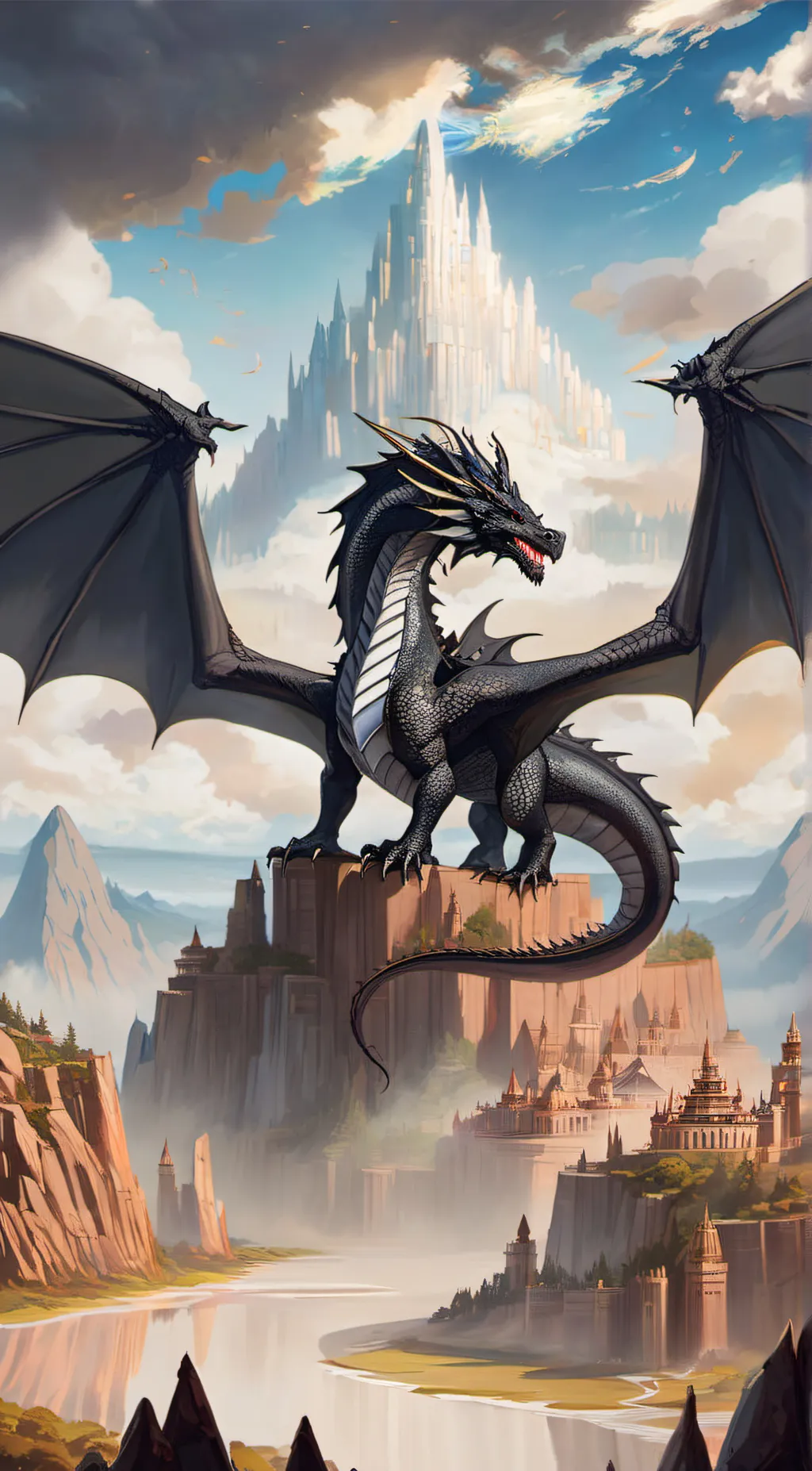 ai character: toothless  background