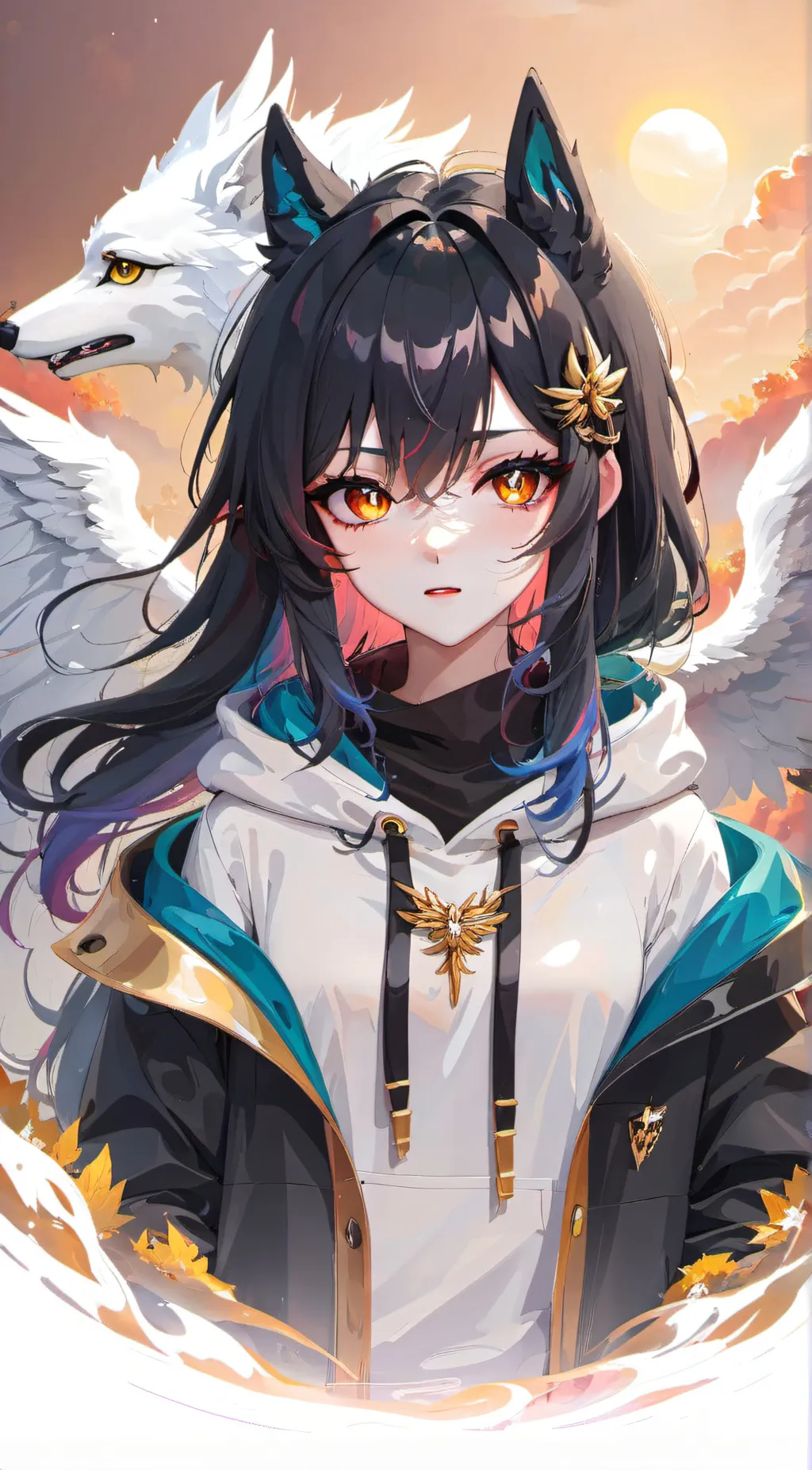 ai character: Light  background