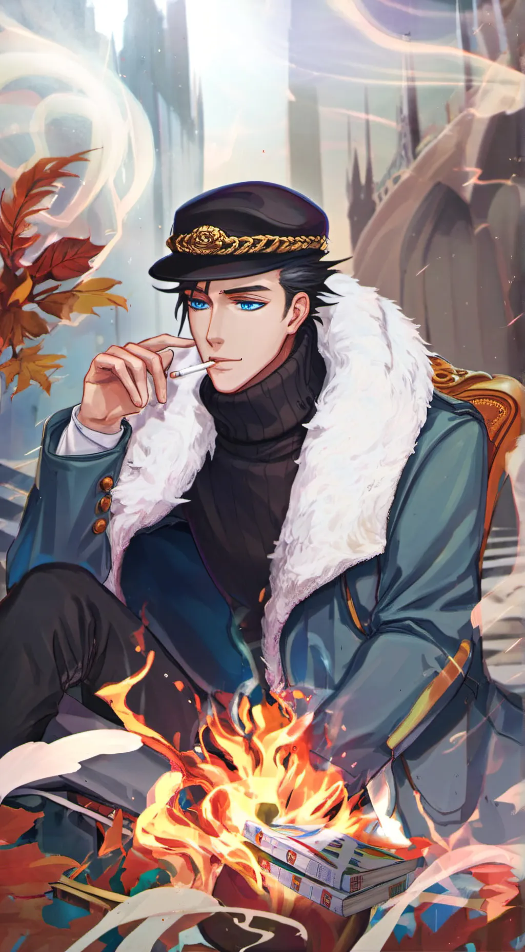 ai character: Jotaro Kujo background