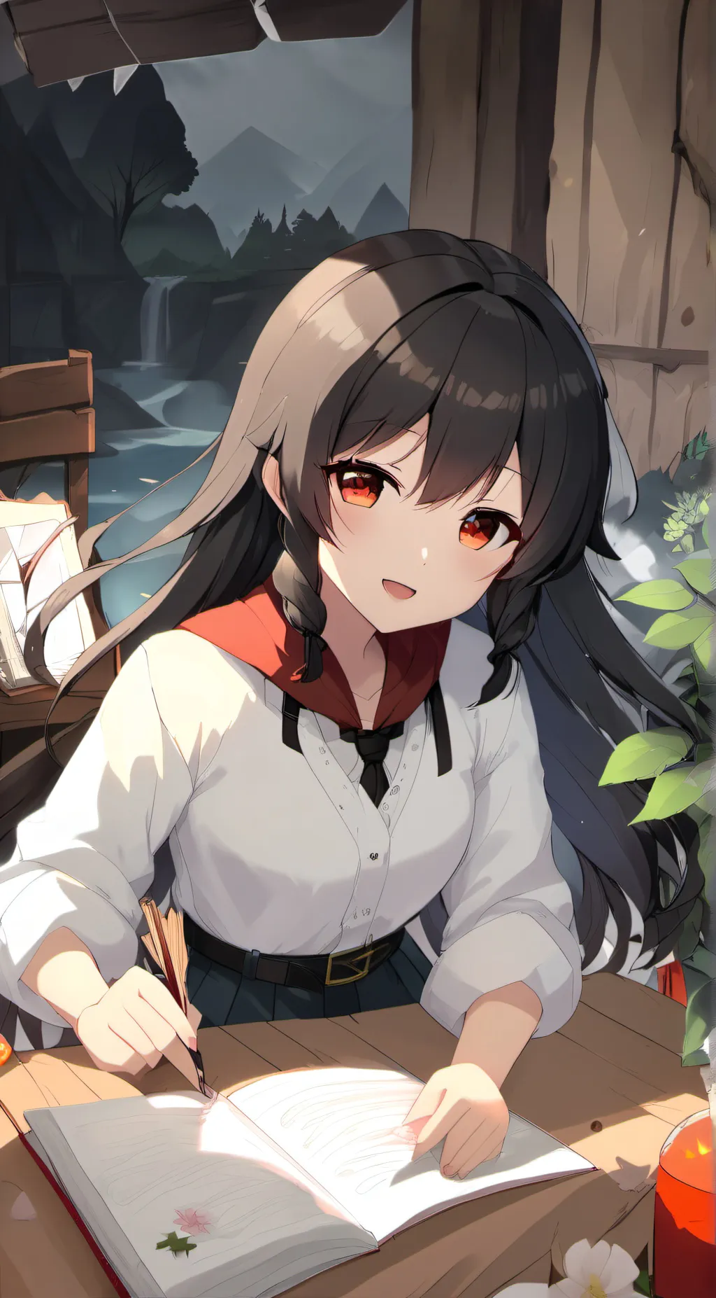 ai character: Cute little baby background