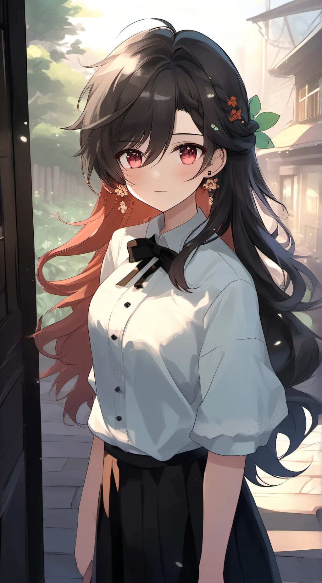 ai character: Rain background