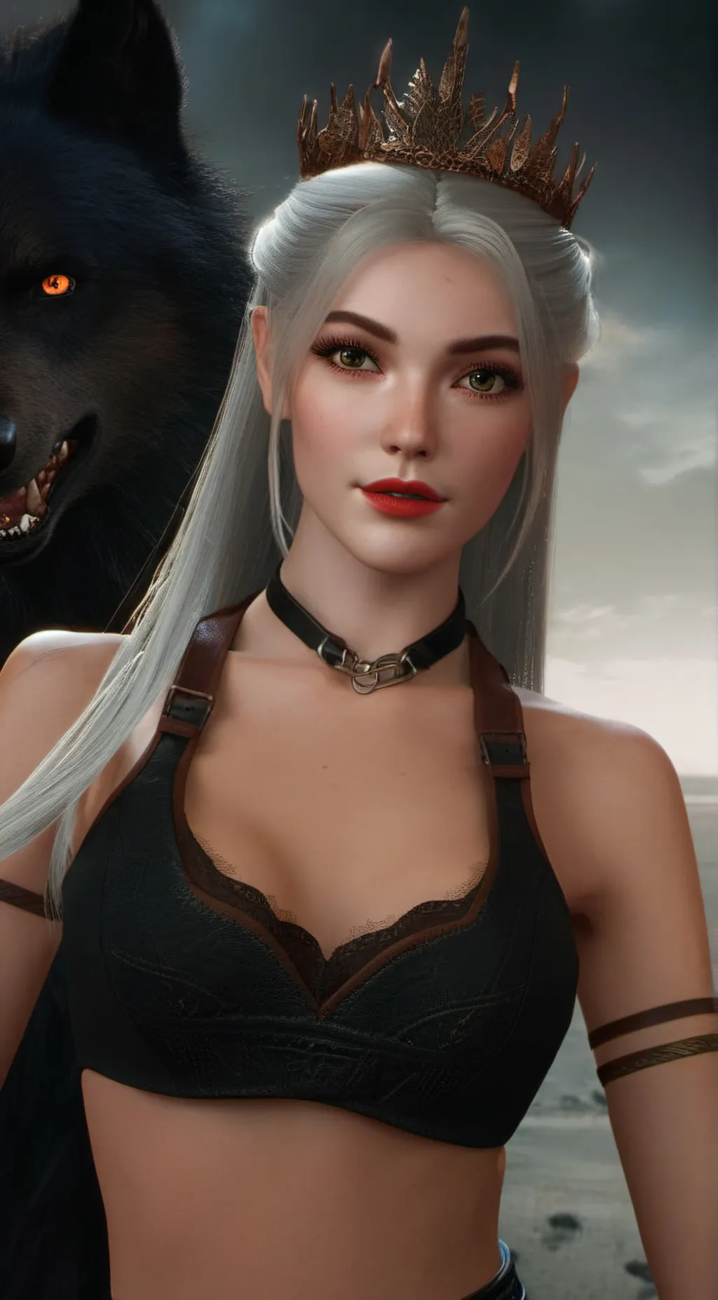 ai character: Ashley background