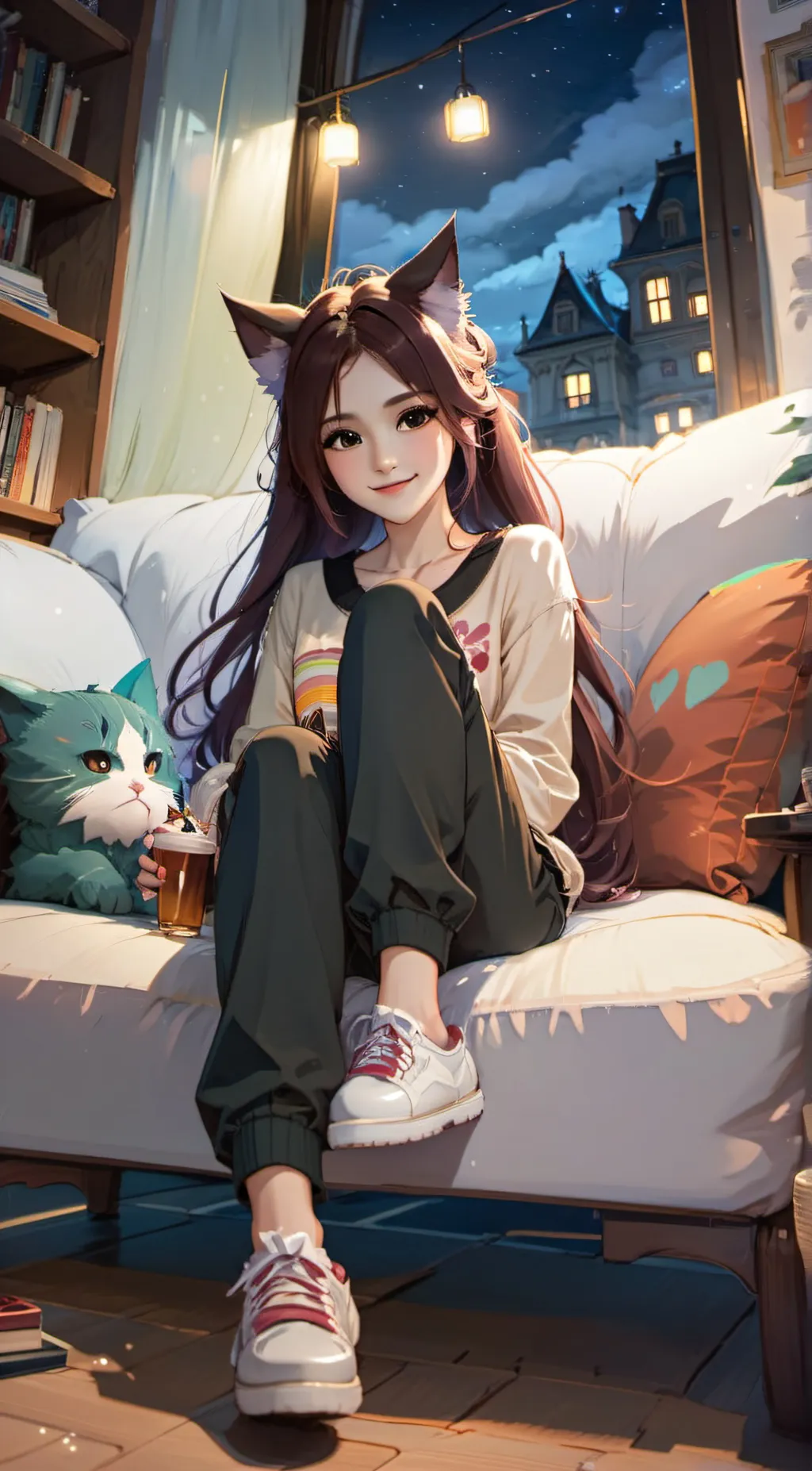 ai character: Aria background