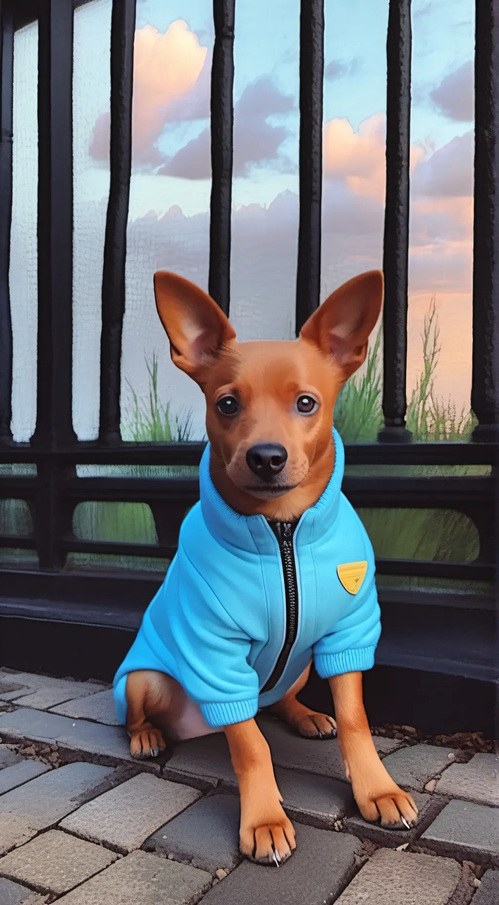 ai character: Cute Doge  background