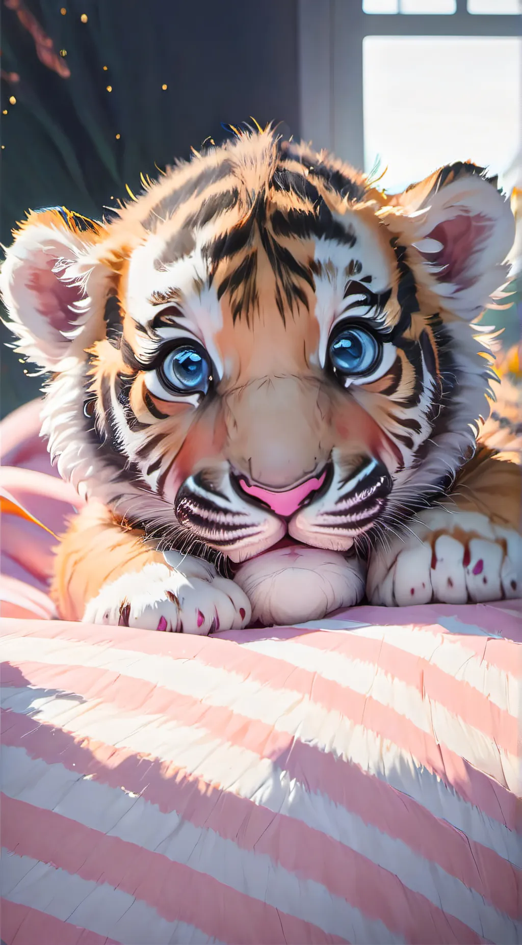 ai character: Bubbles background