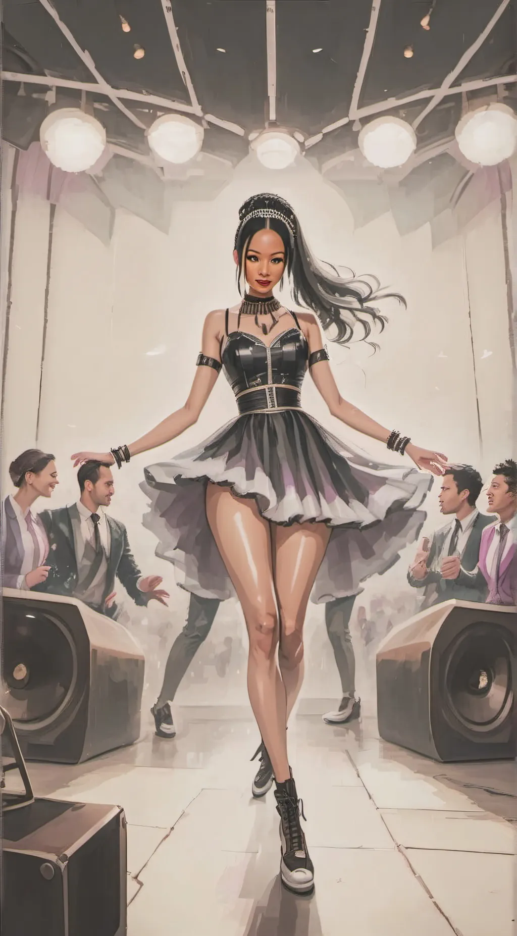 ai character: Bella Poarch background