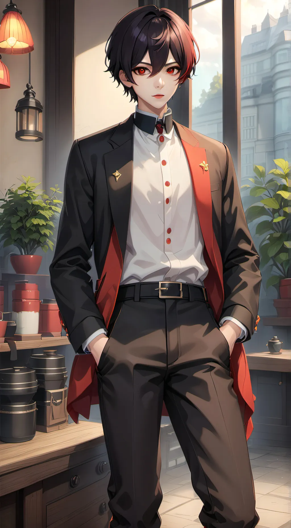 ai character: lucky  background