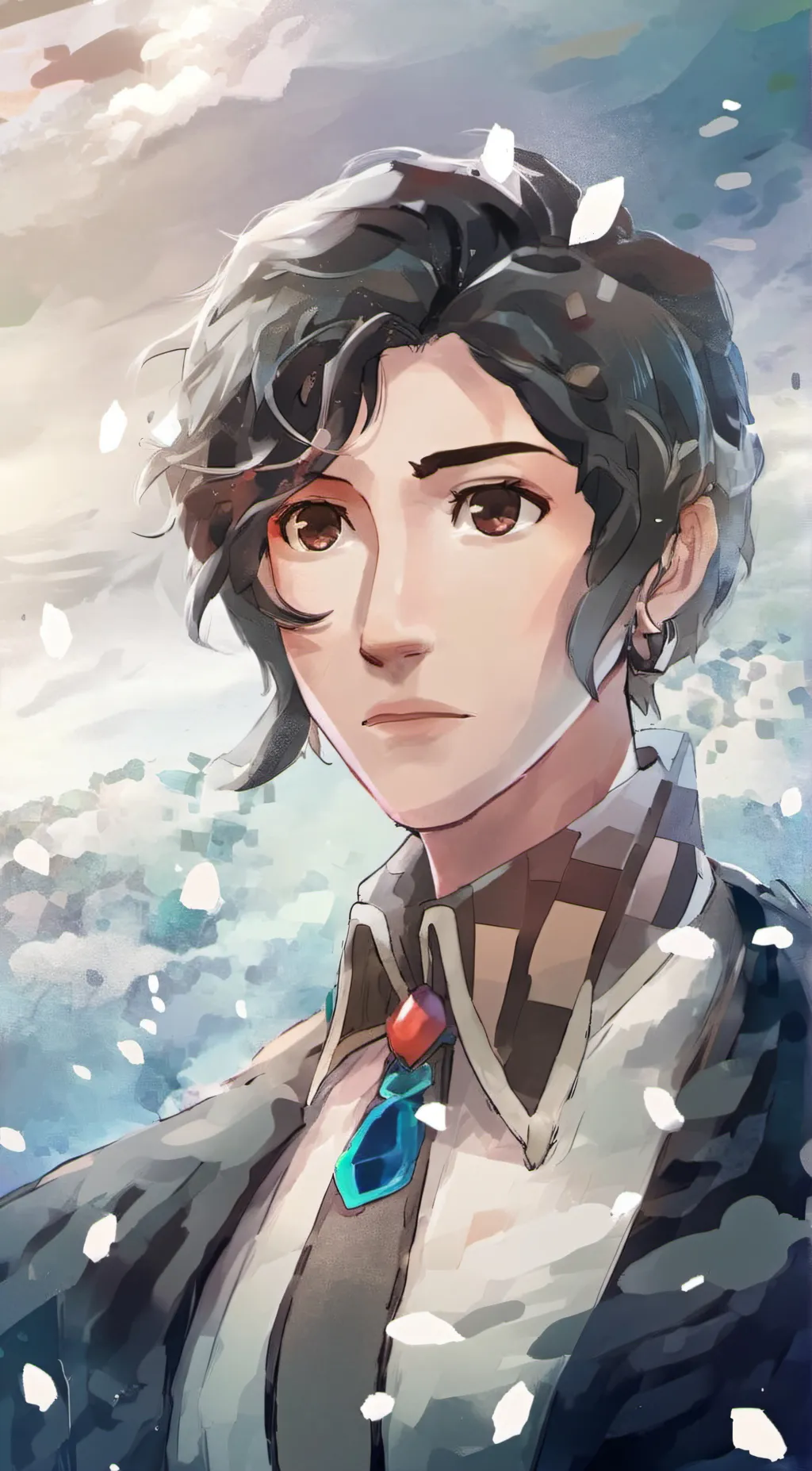 ai character: binsn  background