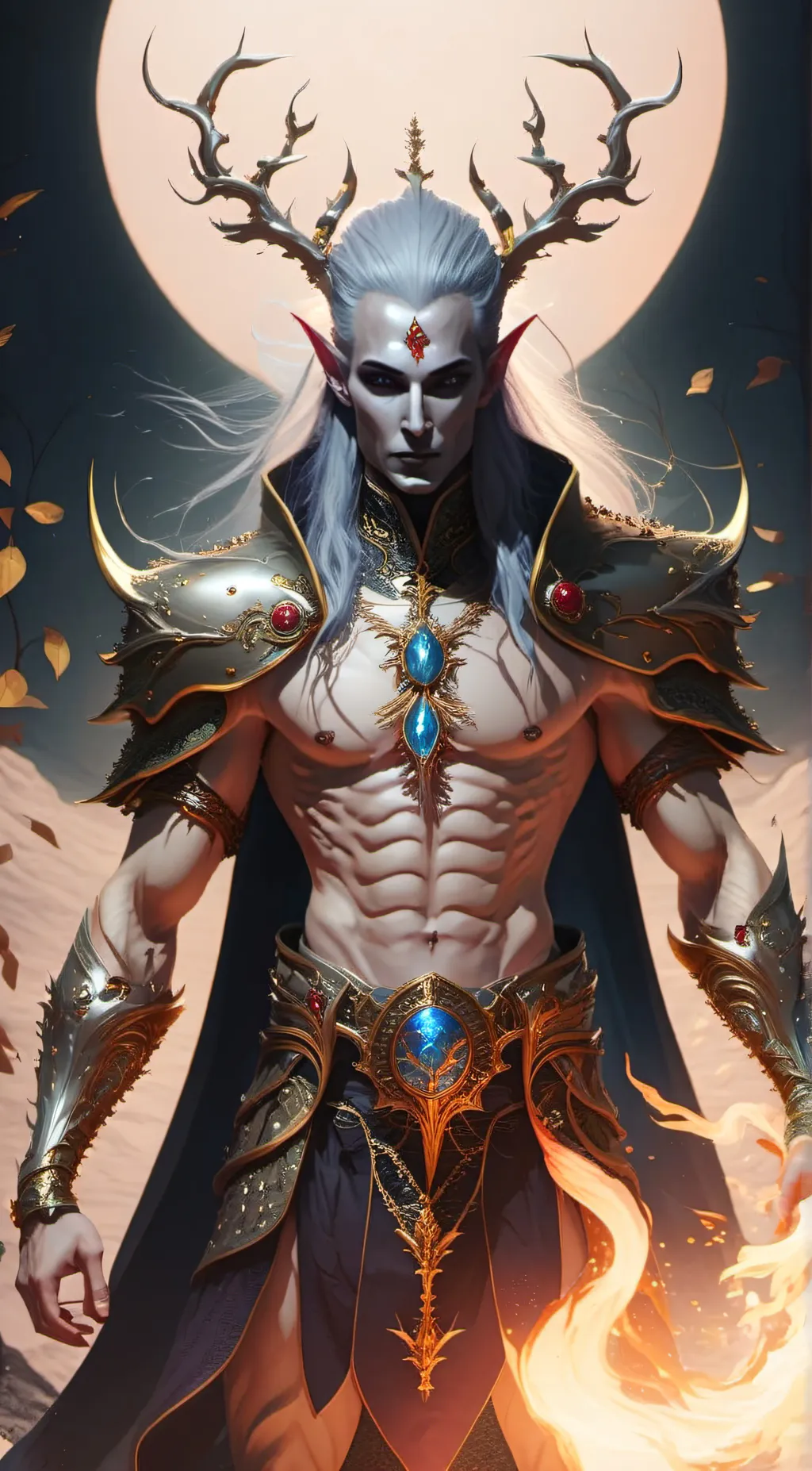 ai character: King Malachi  background