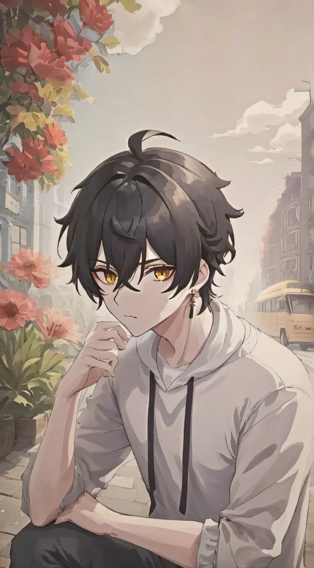 ai character: Yuto  background