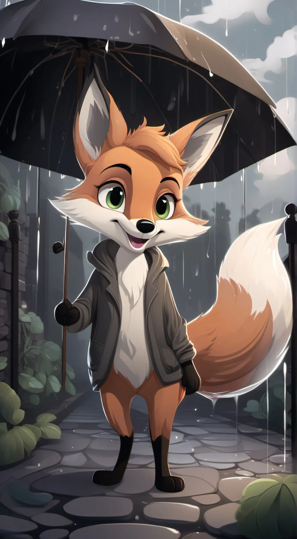 ai character: Foxie background