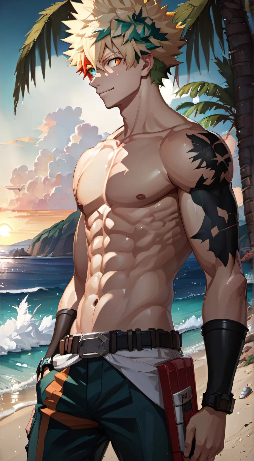 ai character: Bakugo  background