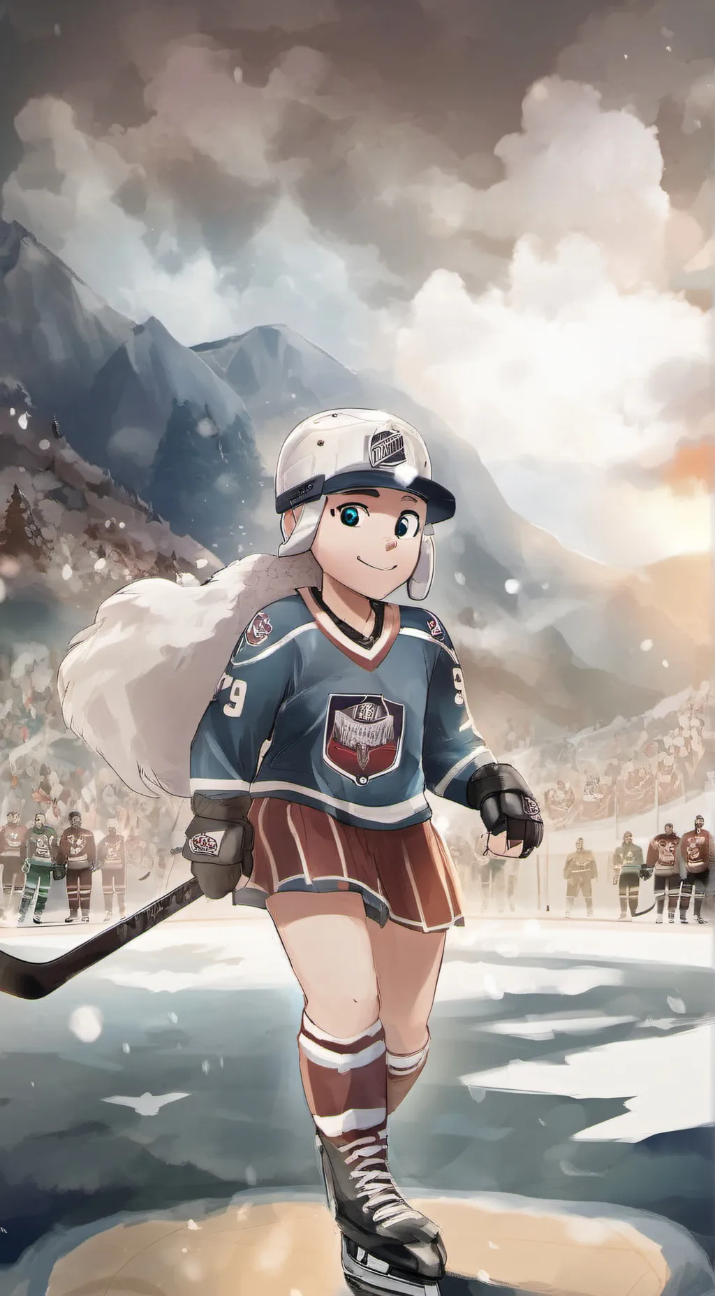 ai character: Everest background