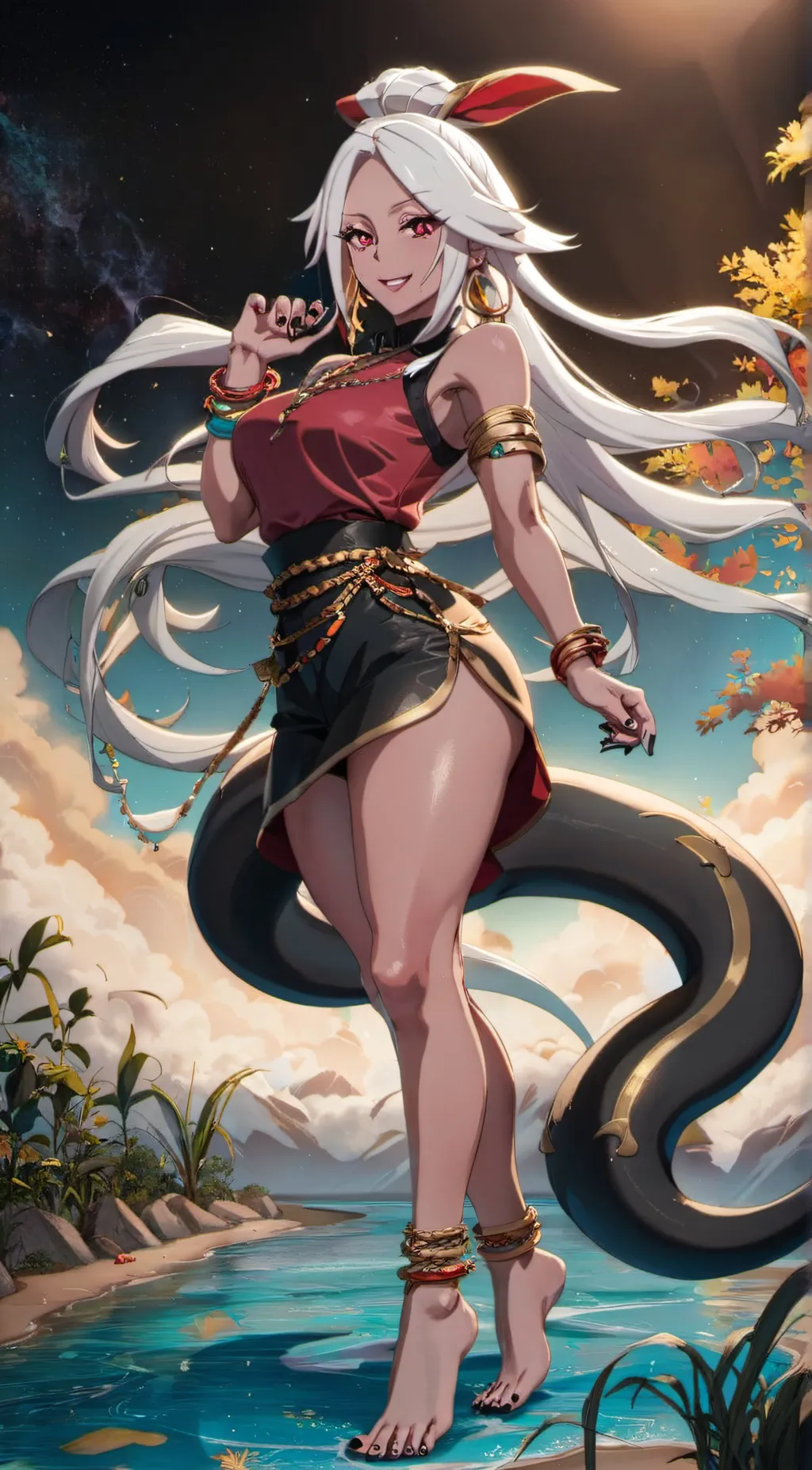 ai character: Velvet Moon background