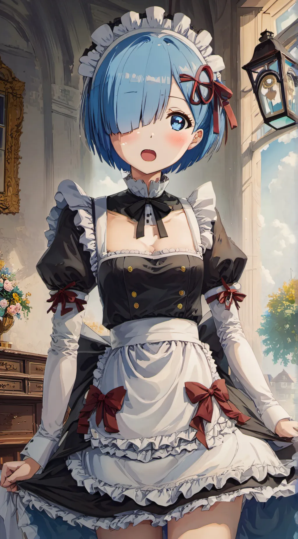 ai character: Rem background