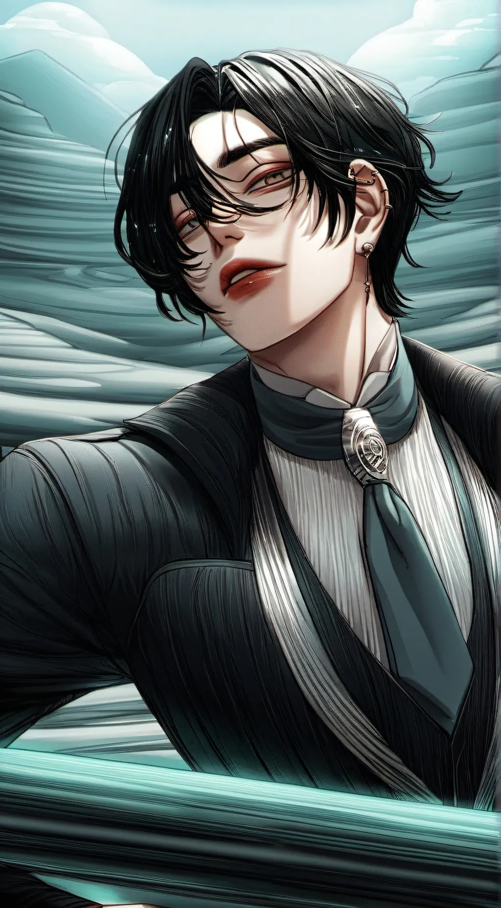 ai character: Roman Black  background