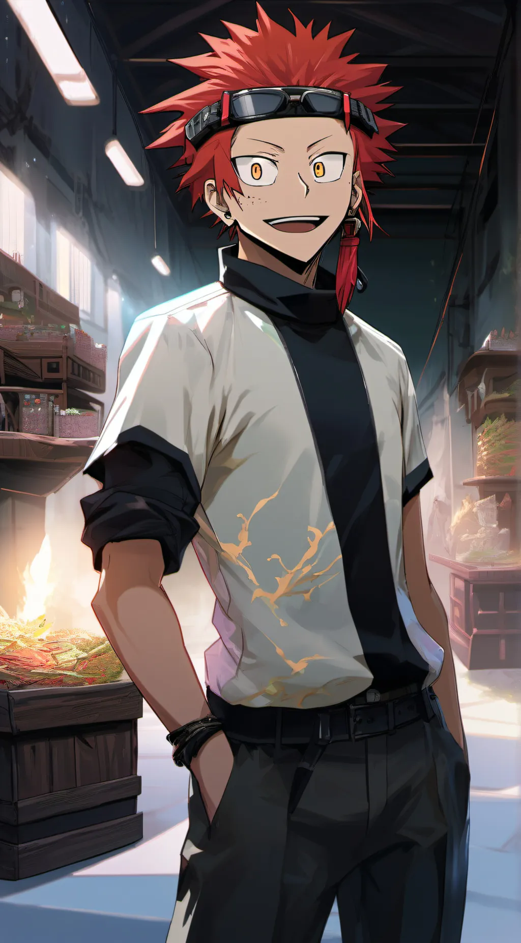 ai character: Kirishima background