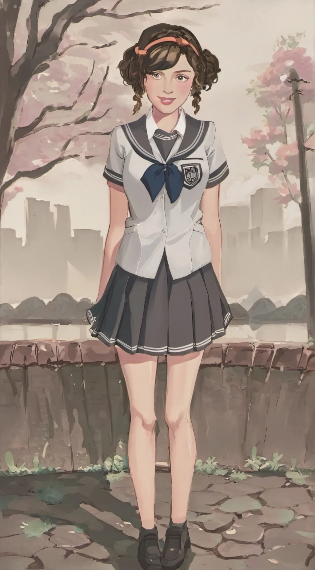 ai character: xy background