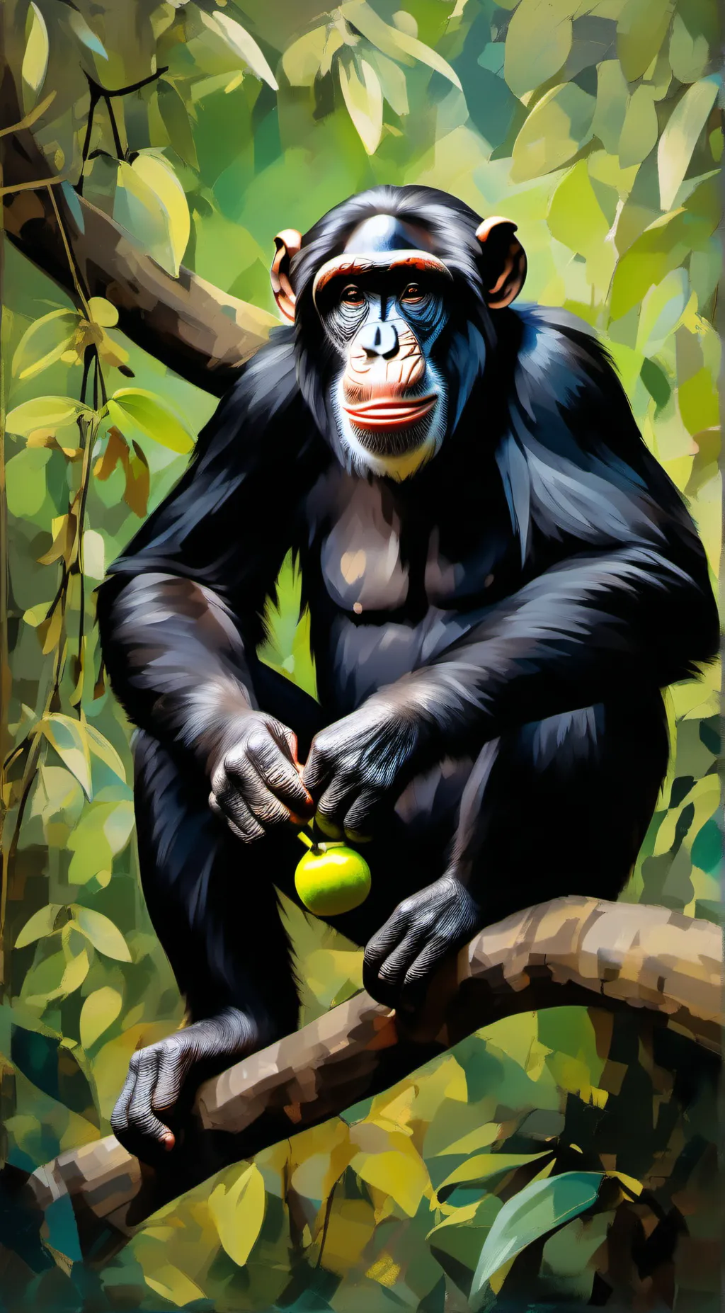 ai character: King moonkey background