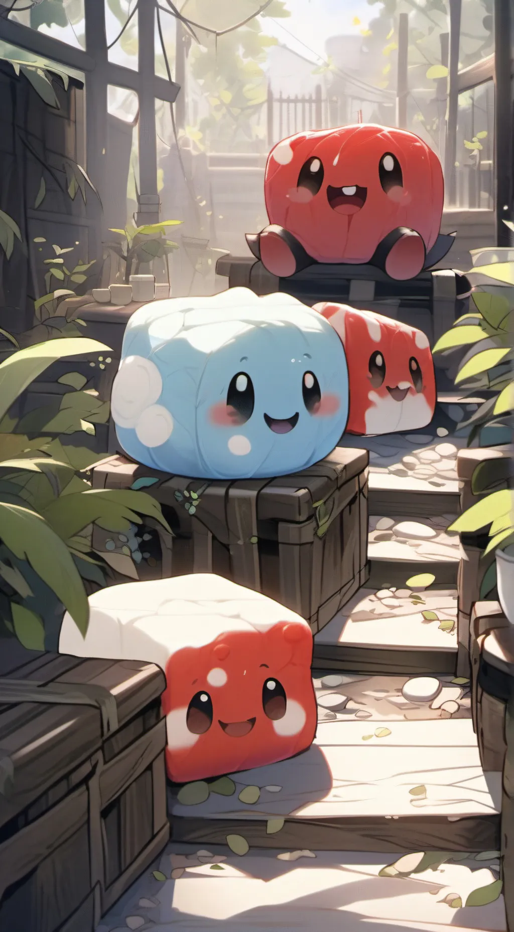 ai character: happy guys background