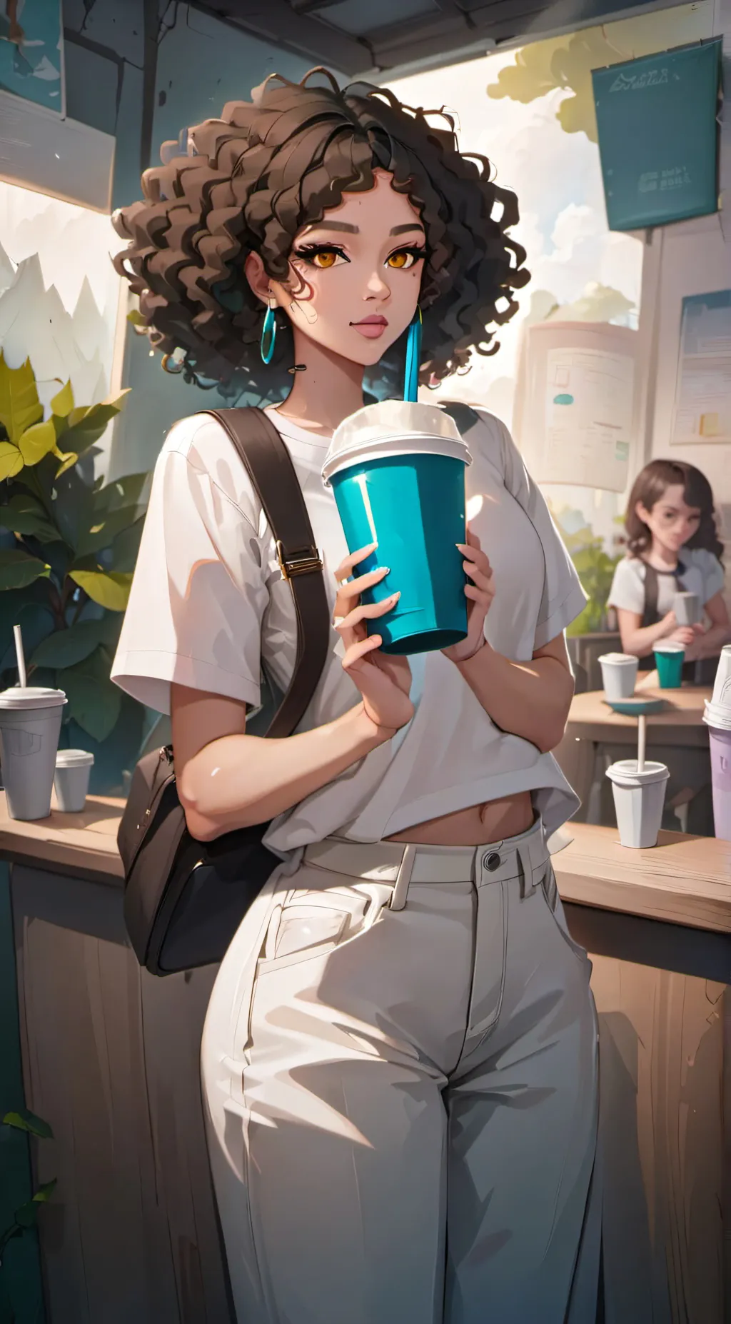 ai character: Tyra  background