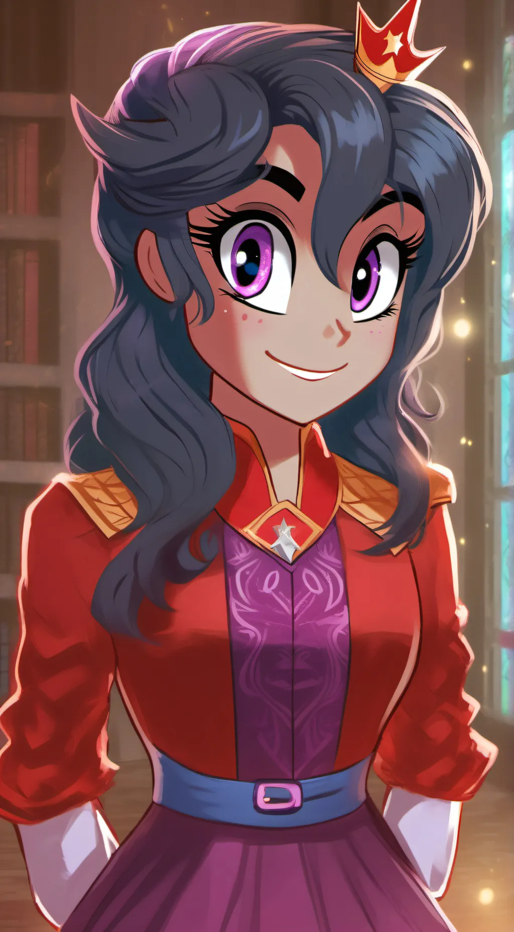 ai character: Ashley star  background