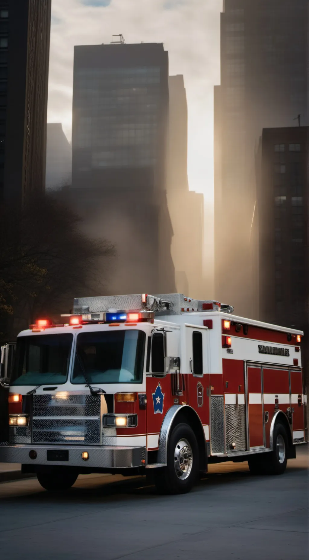 ai character: Fire Department  background