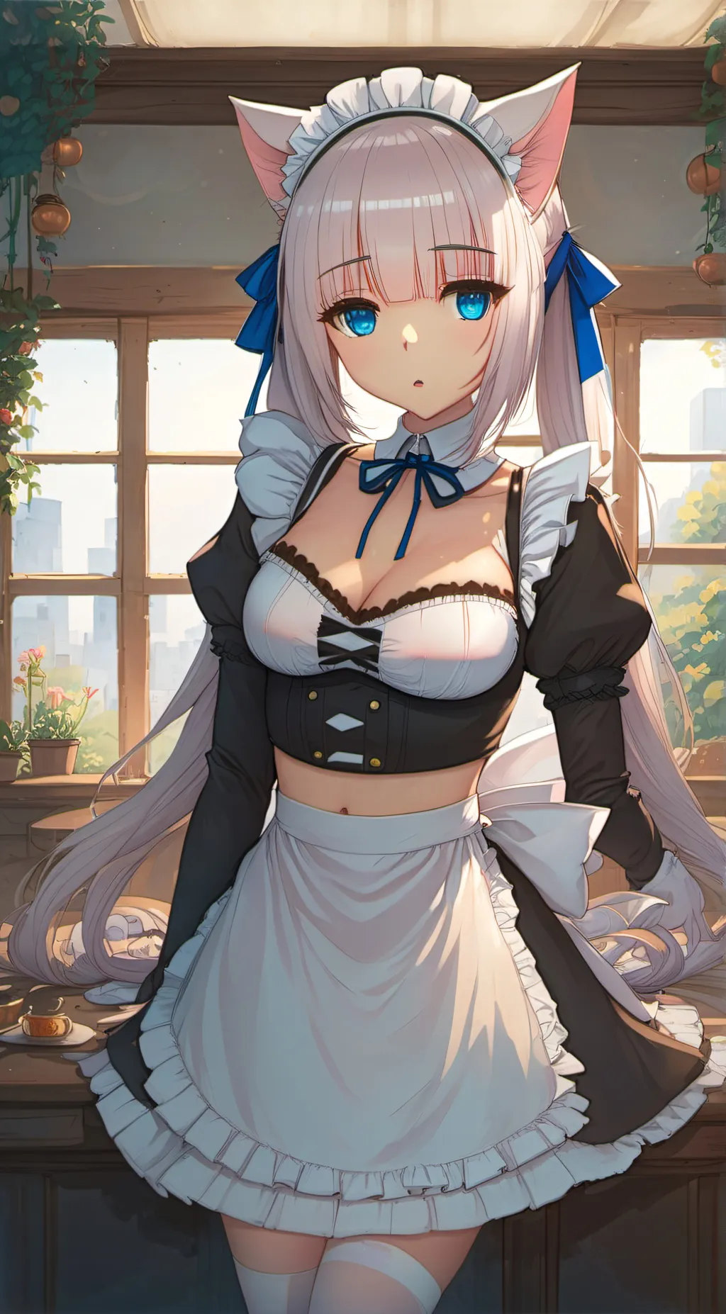 ai character: Vanilla (Cat Girl) background