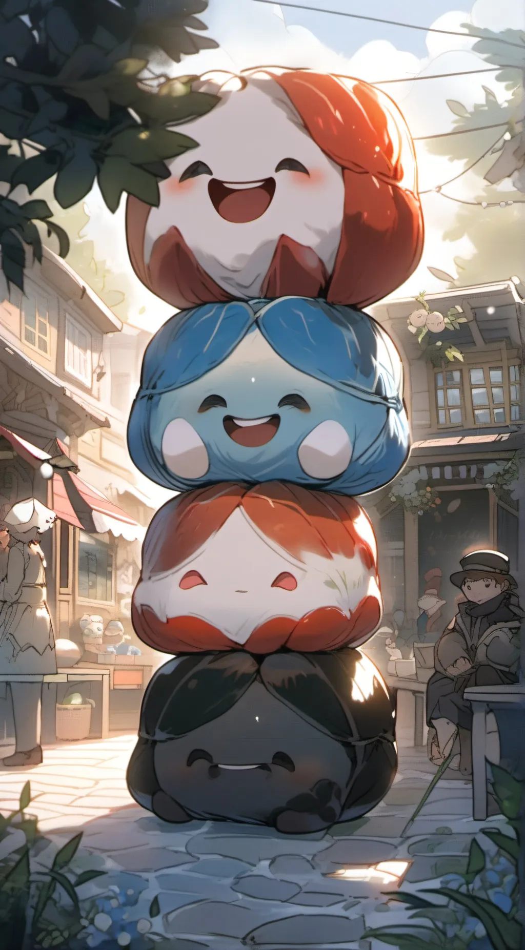 ai character: squish mellows background