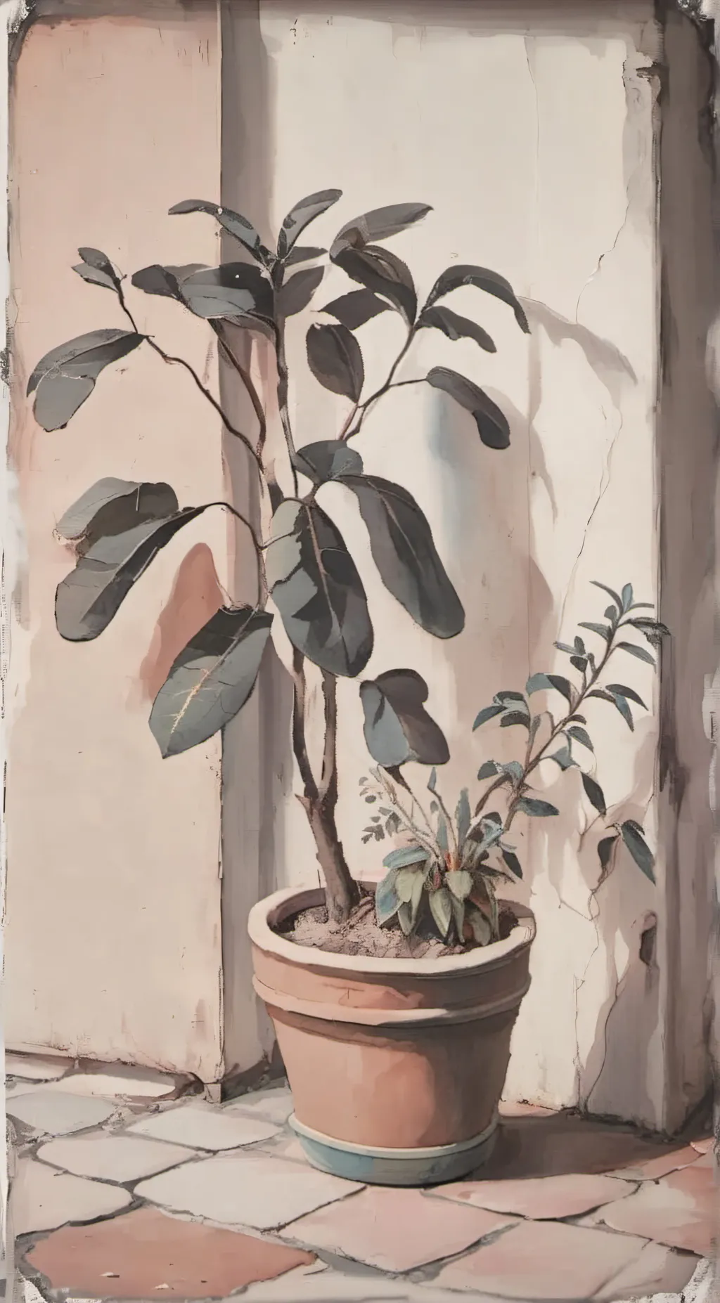 ai character: just a plant background