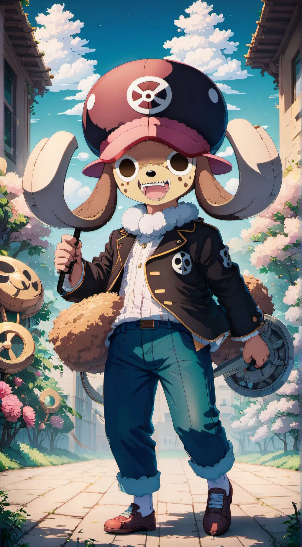 ai character: chopper  background