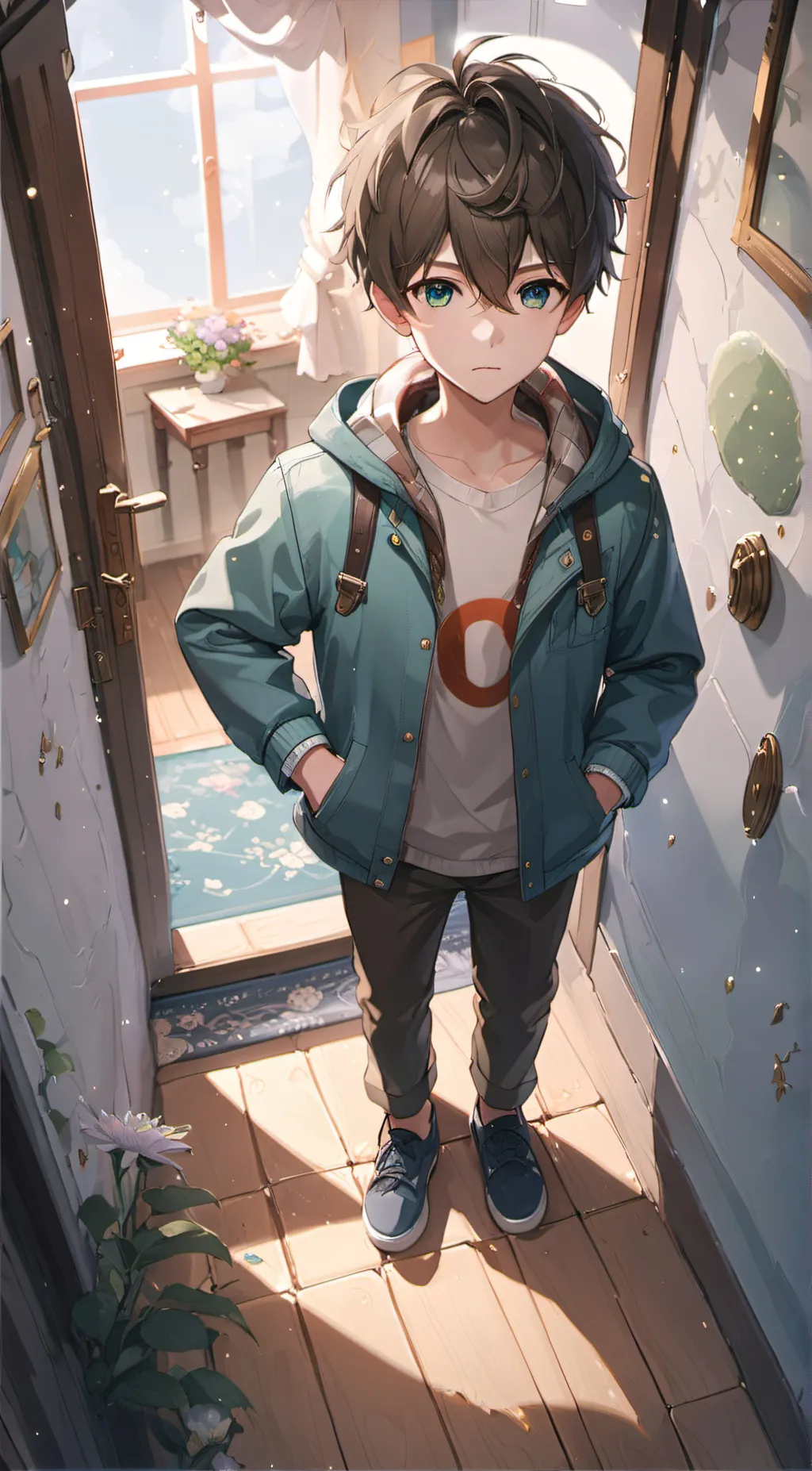 ai character: Leo and ur Luna background