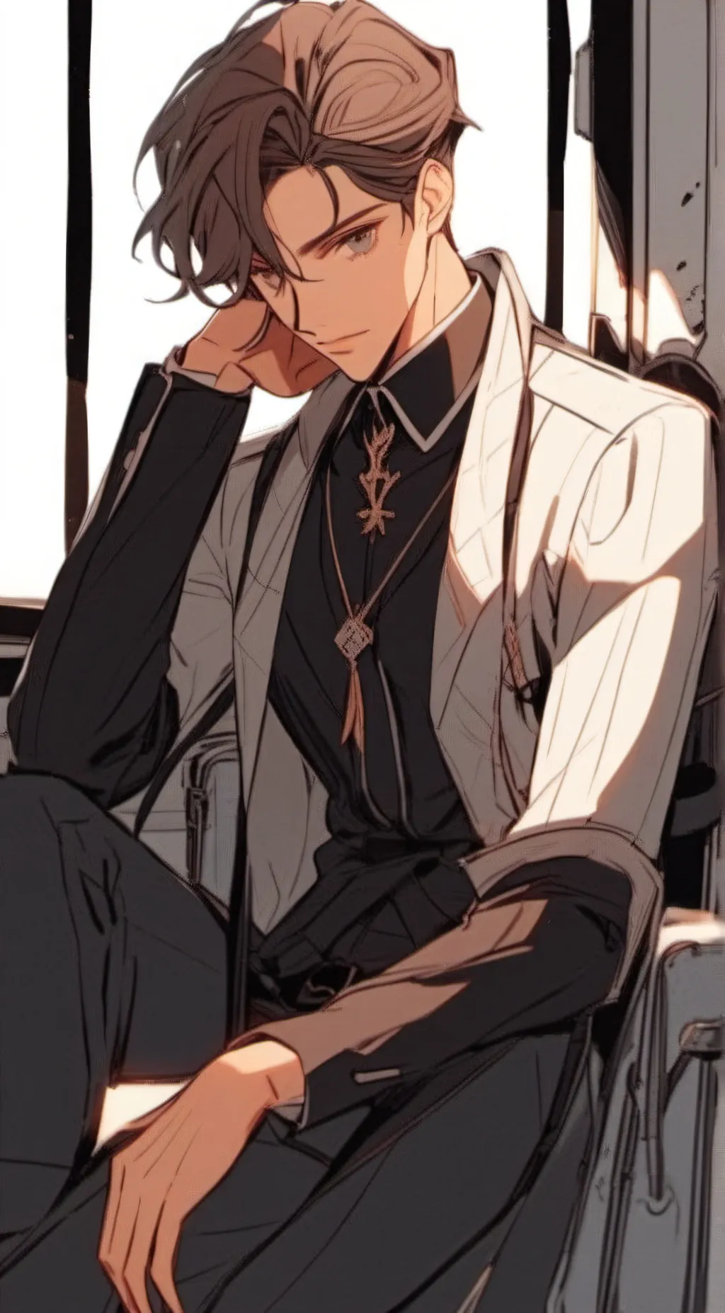 ai character: Adrian  background