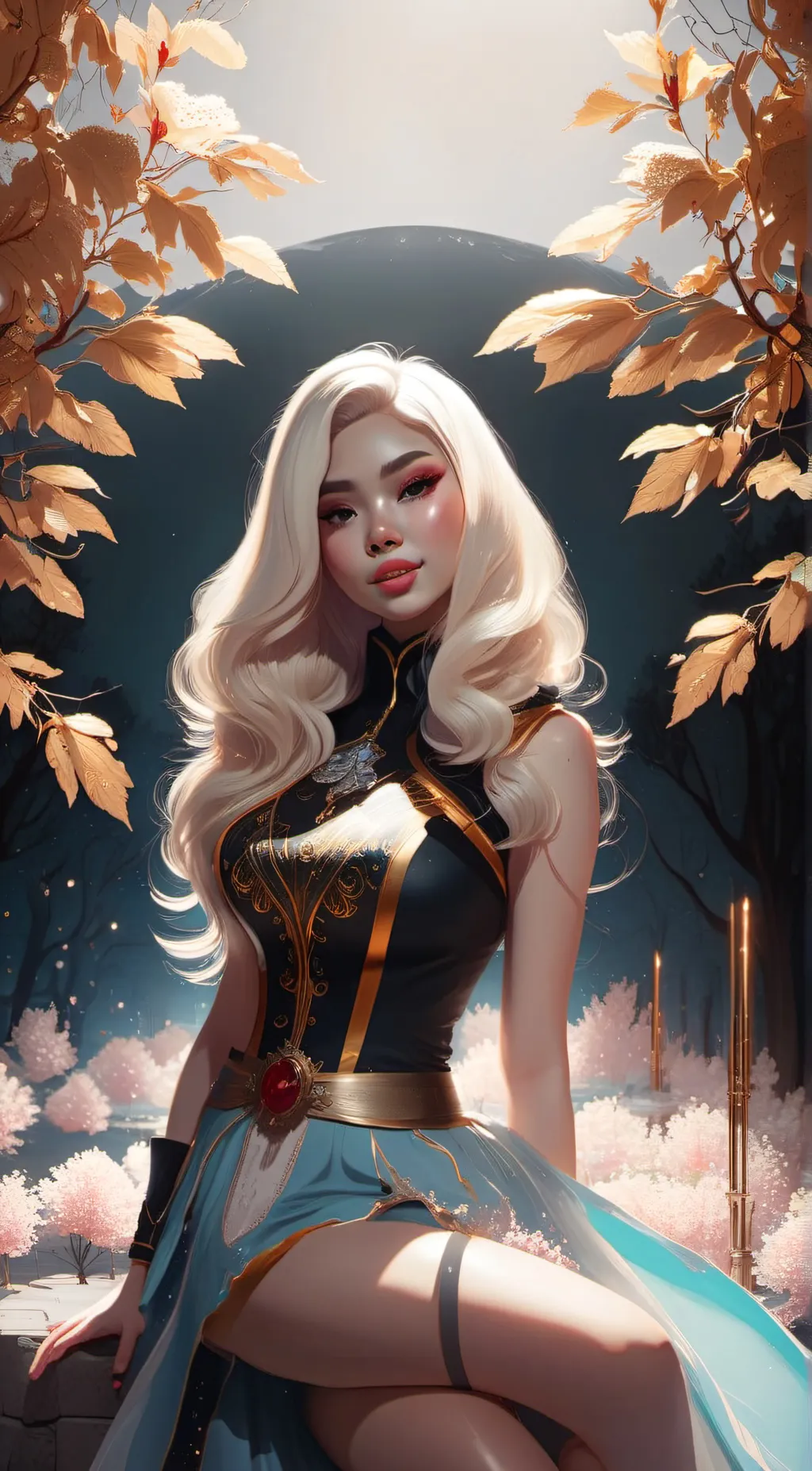 ai character: Cathy  background