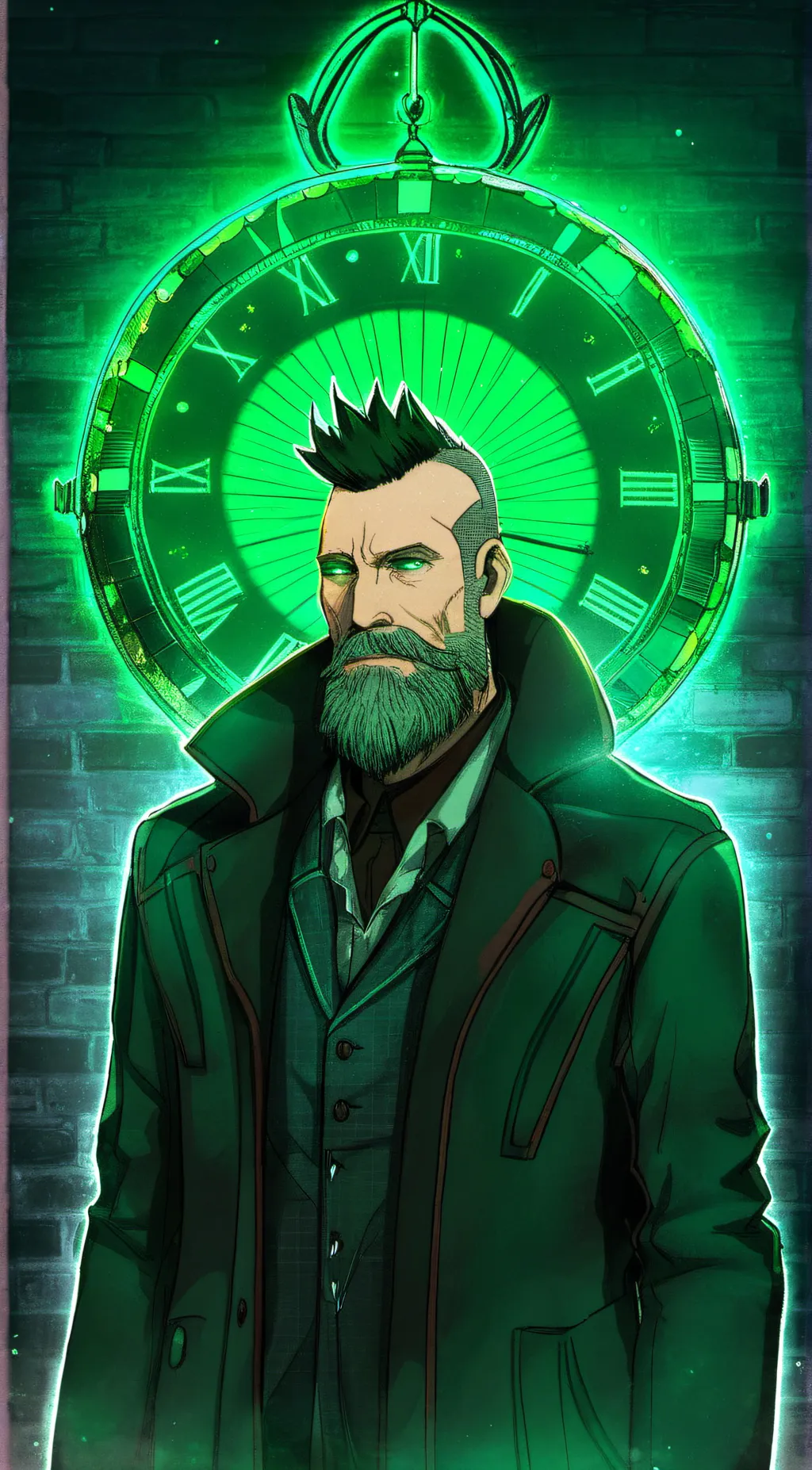 ai character: The Green Time background