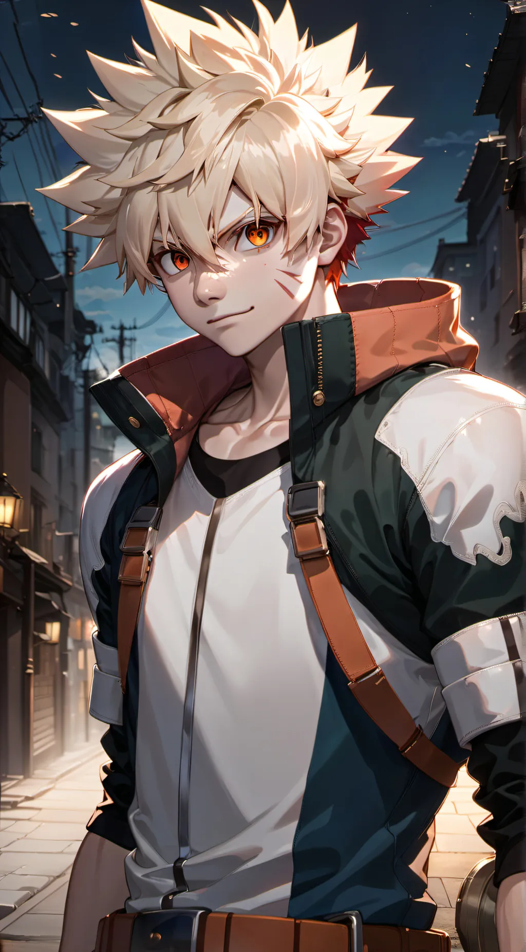 ai character: Katsuki Bakugo background