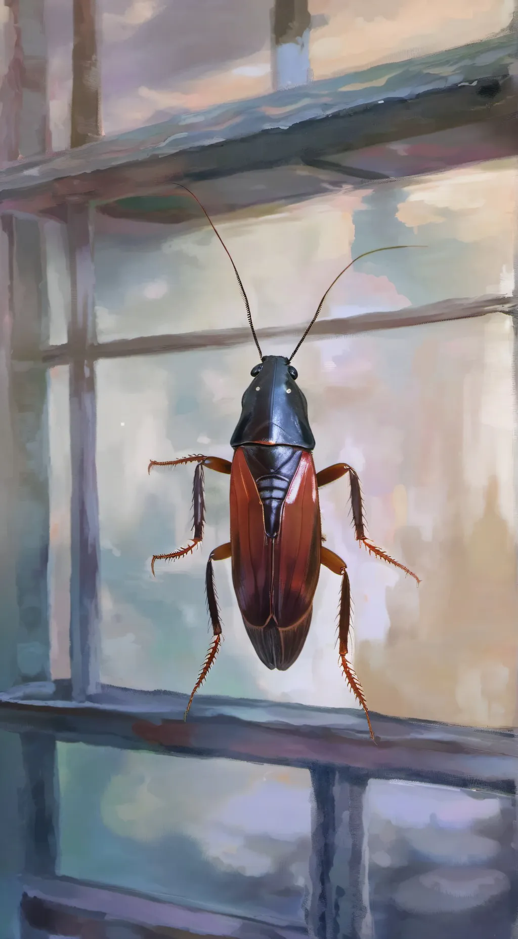 ai character: Cockroach background