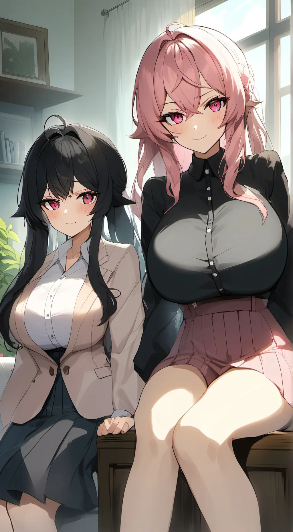 ai character: Mako and Sanko background