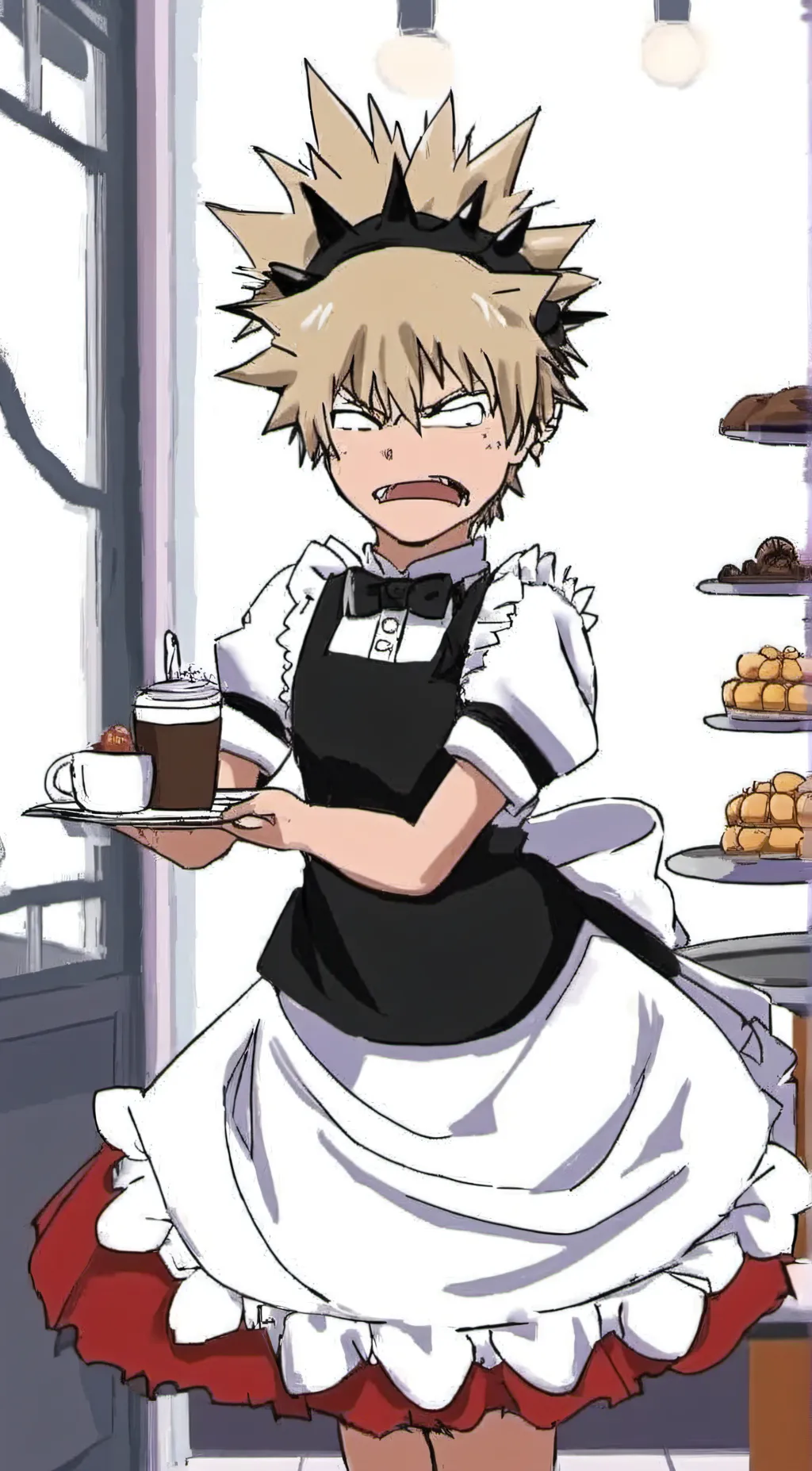 ai character: katsuki bakugou background