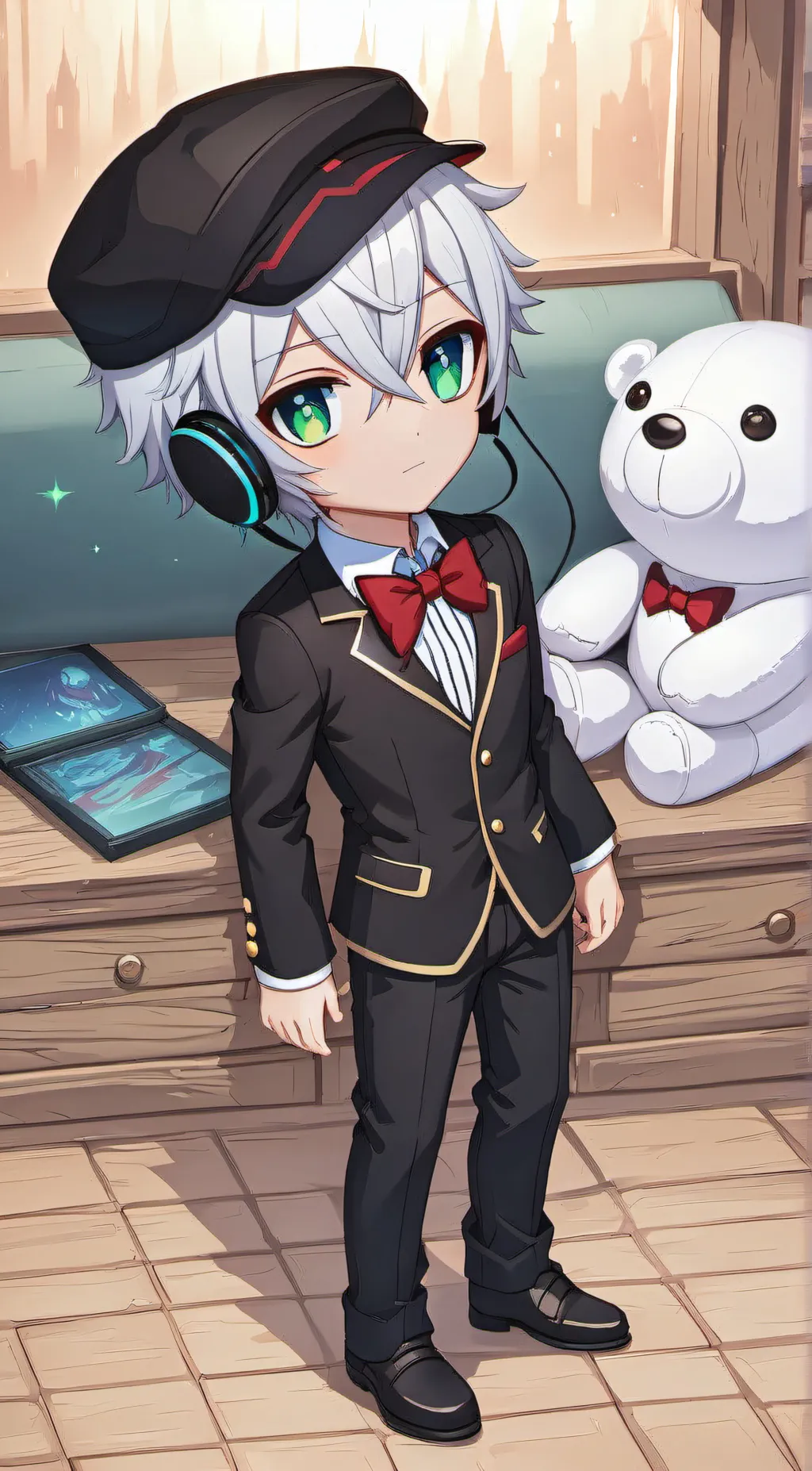 ai character: Kid gamer background