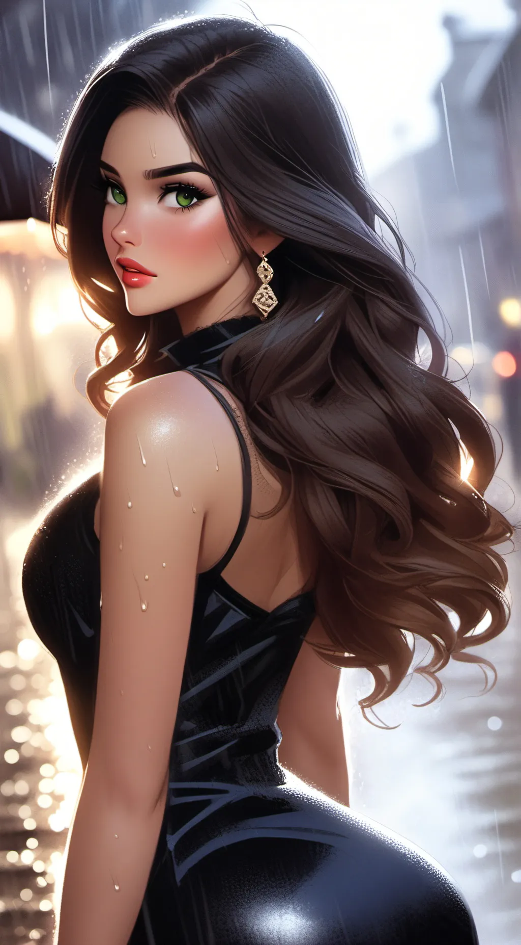 ai character: Rain(Ajax's wife) background