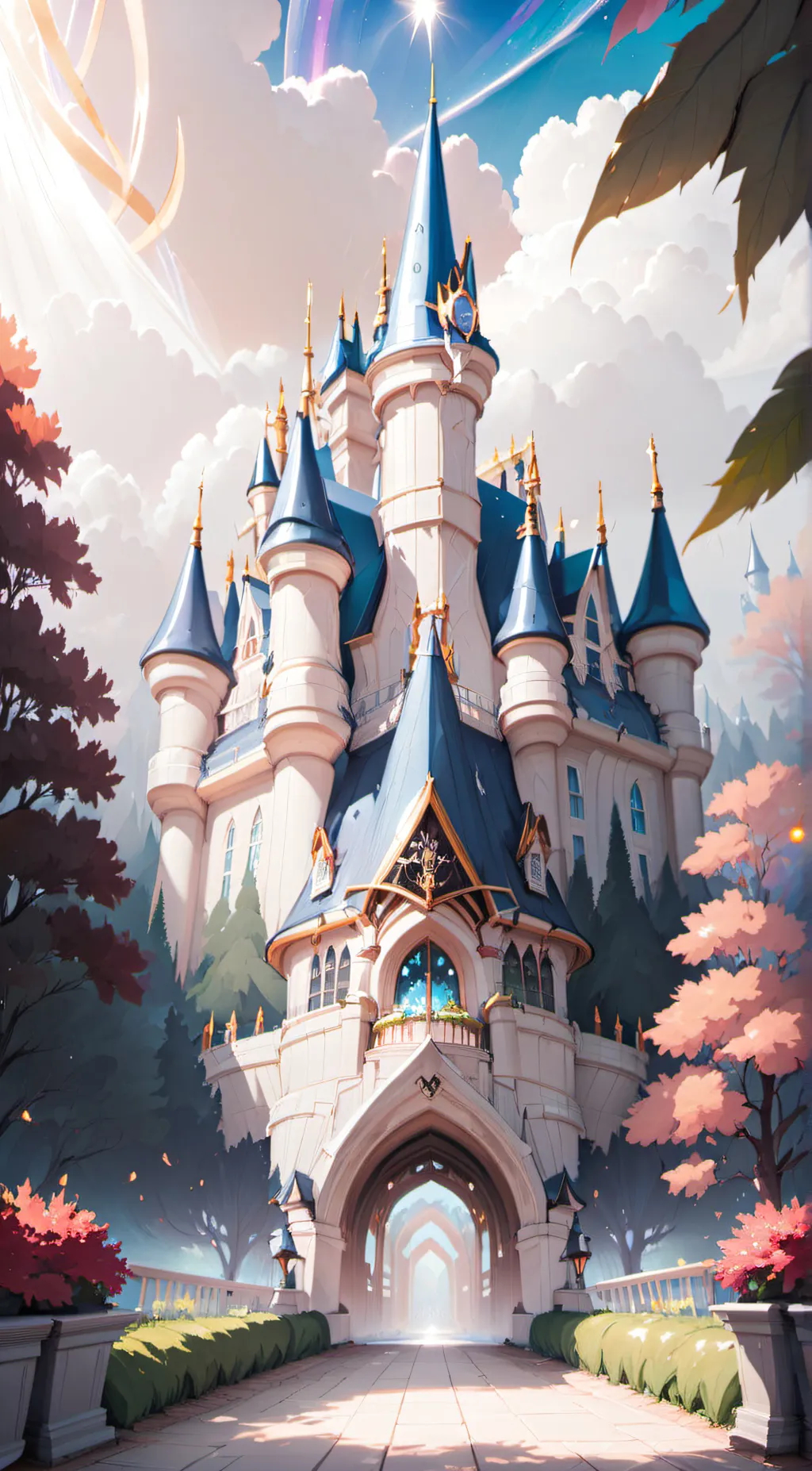 ai character: magic academy background