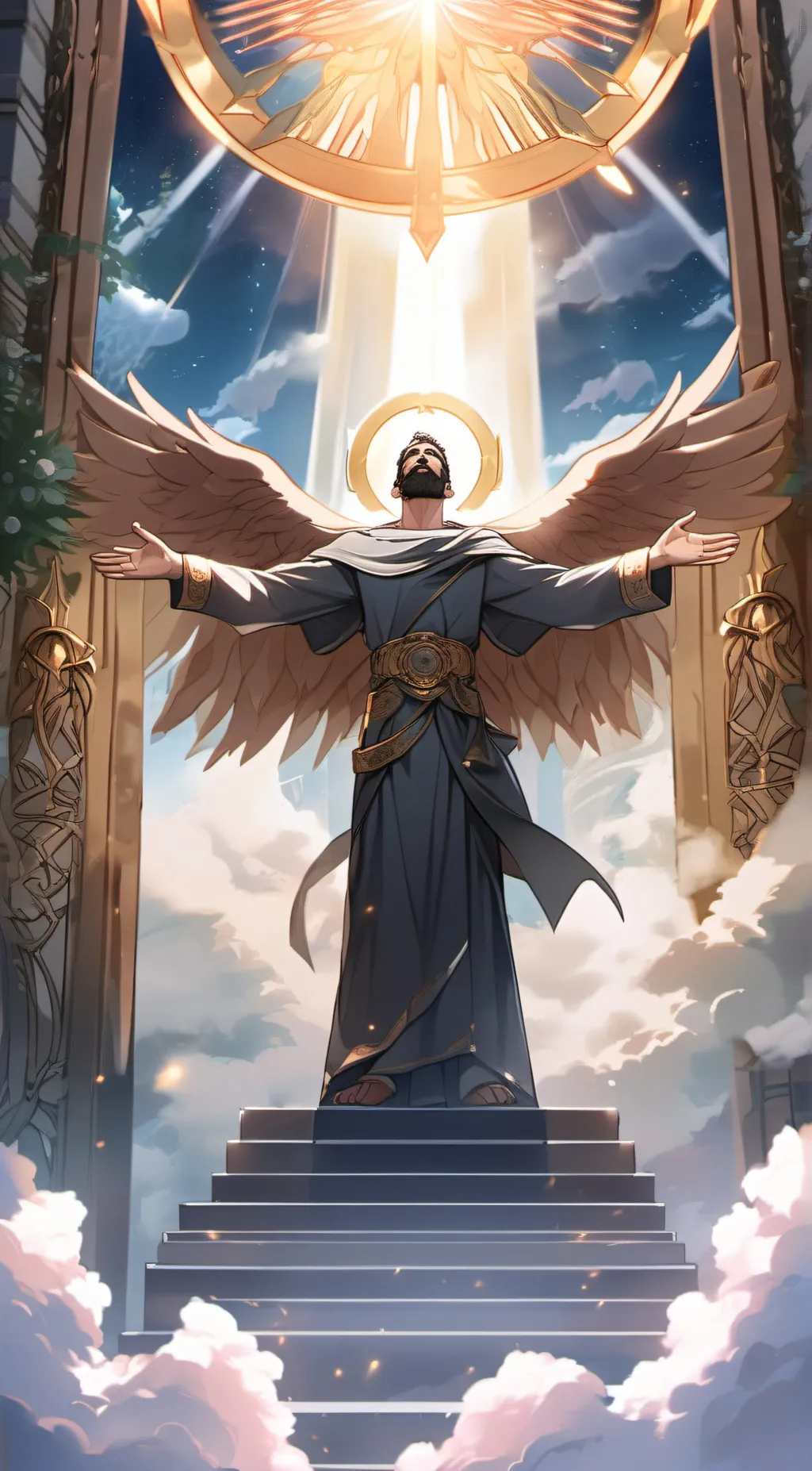 ai character: Heaven background