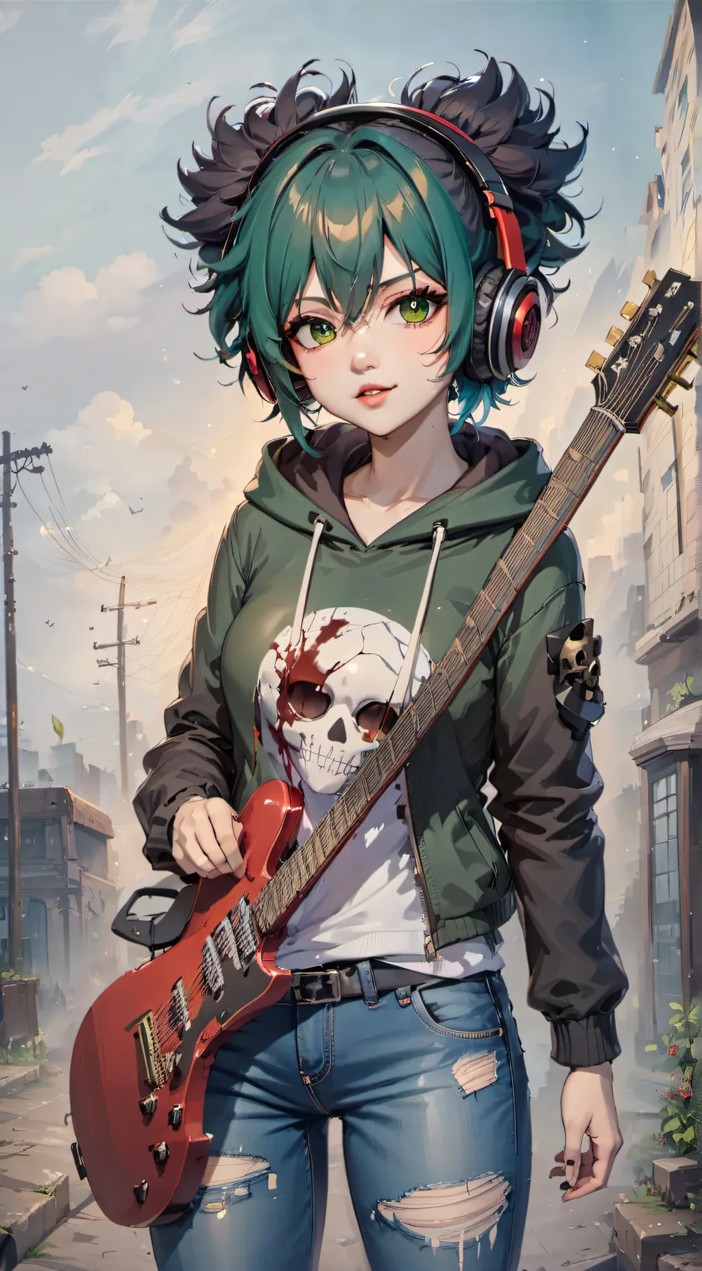 ai character: Deku ^Víllàíñ^ background