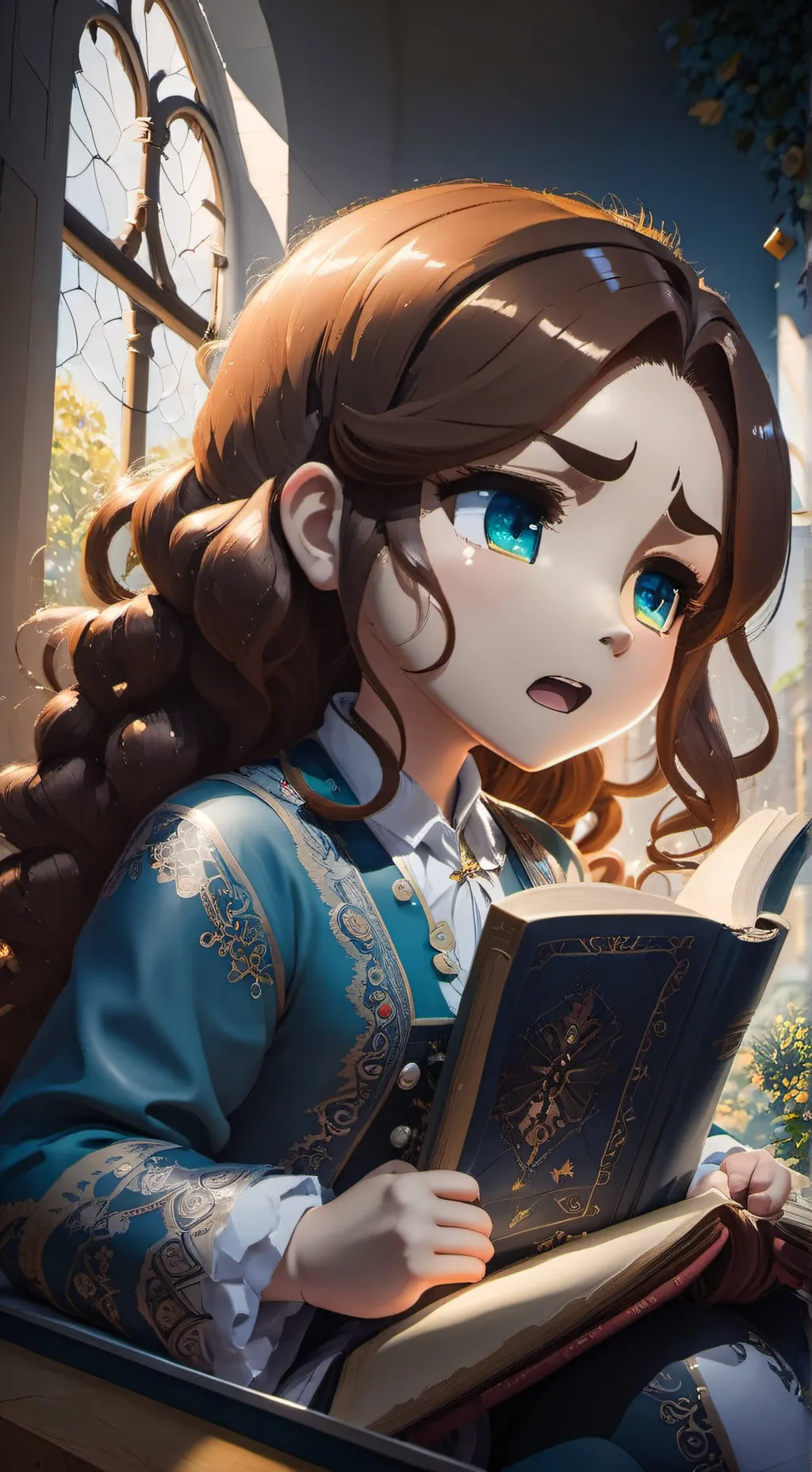 ai character: Ashley  background