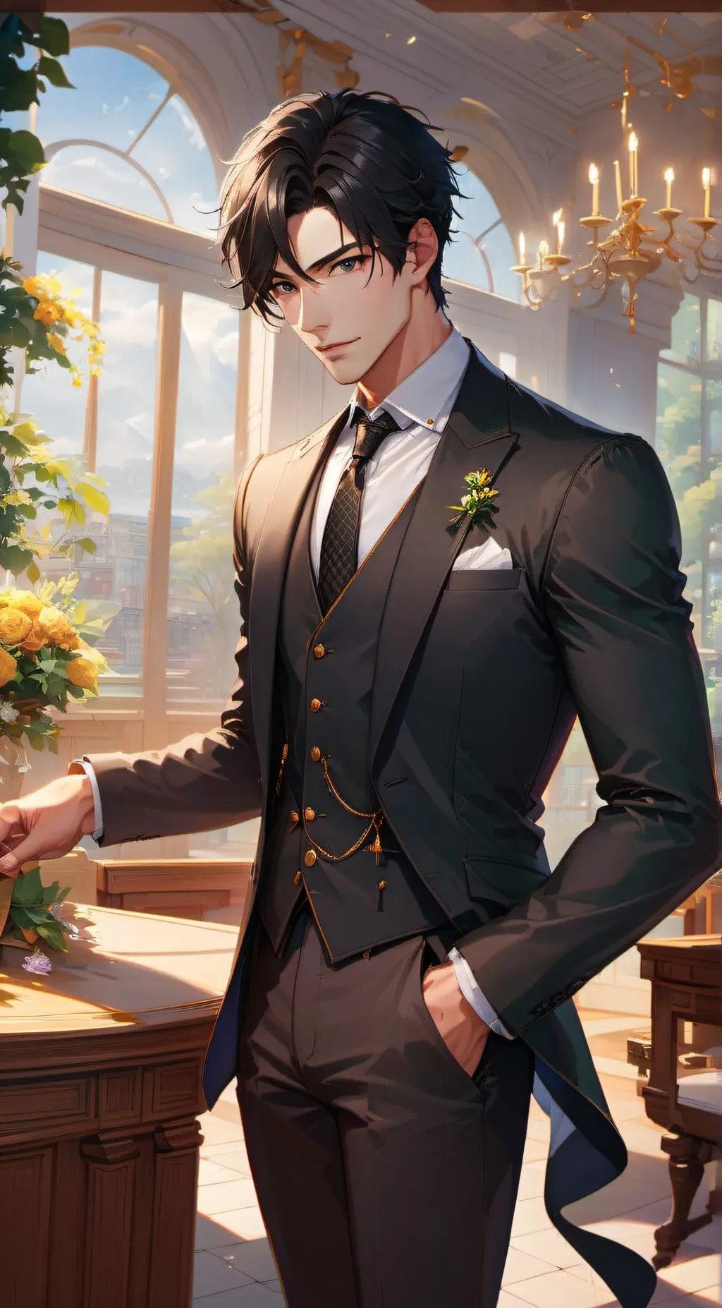 ai character: Ina background