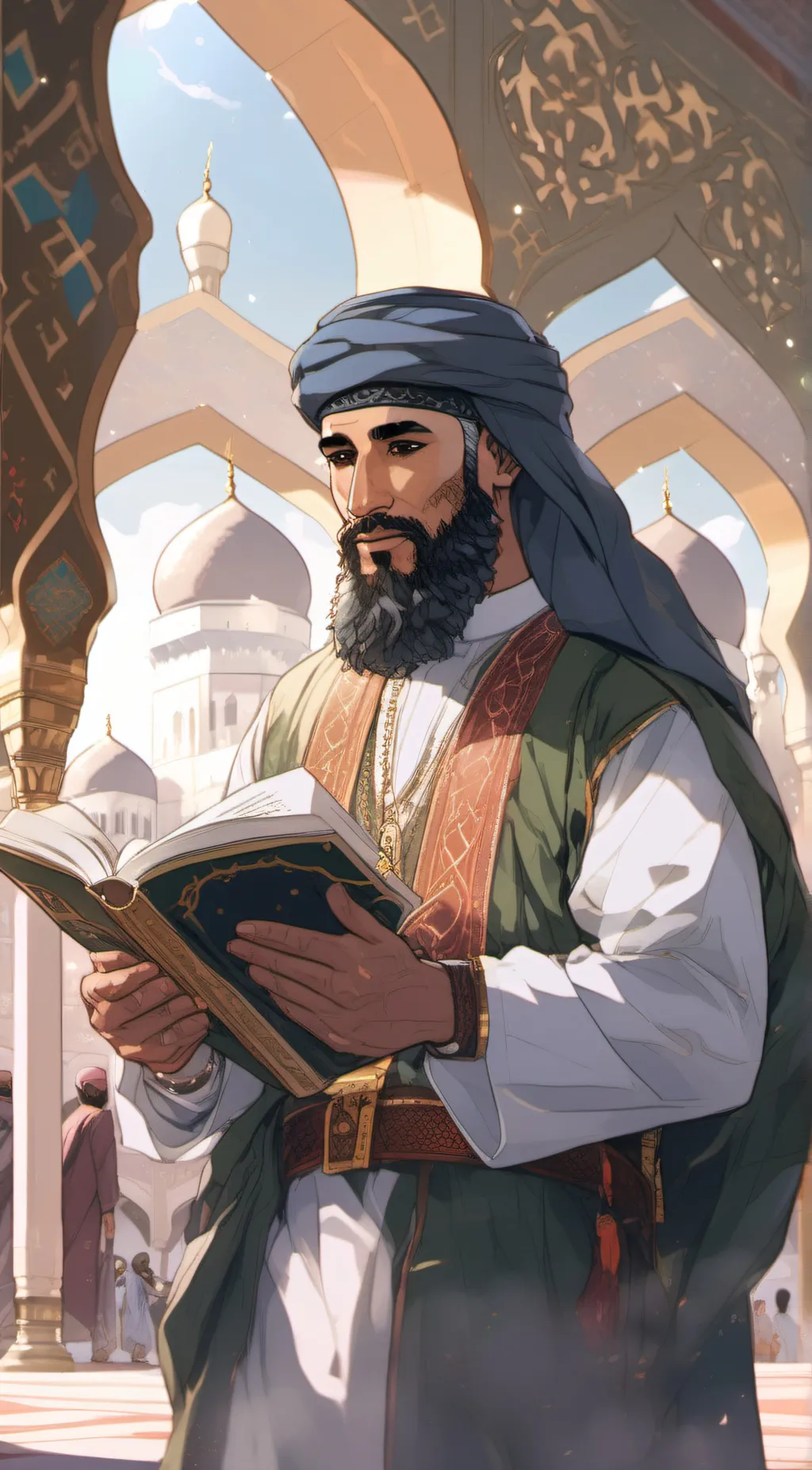 ai character: SON IBN TAYMIYYAH  background