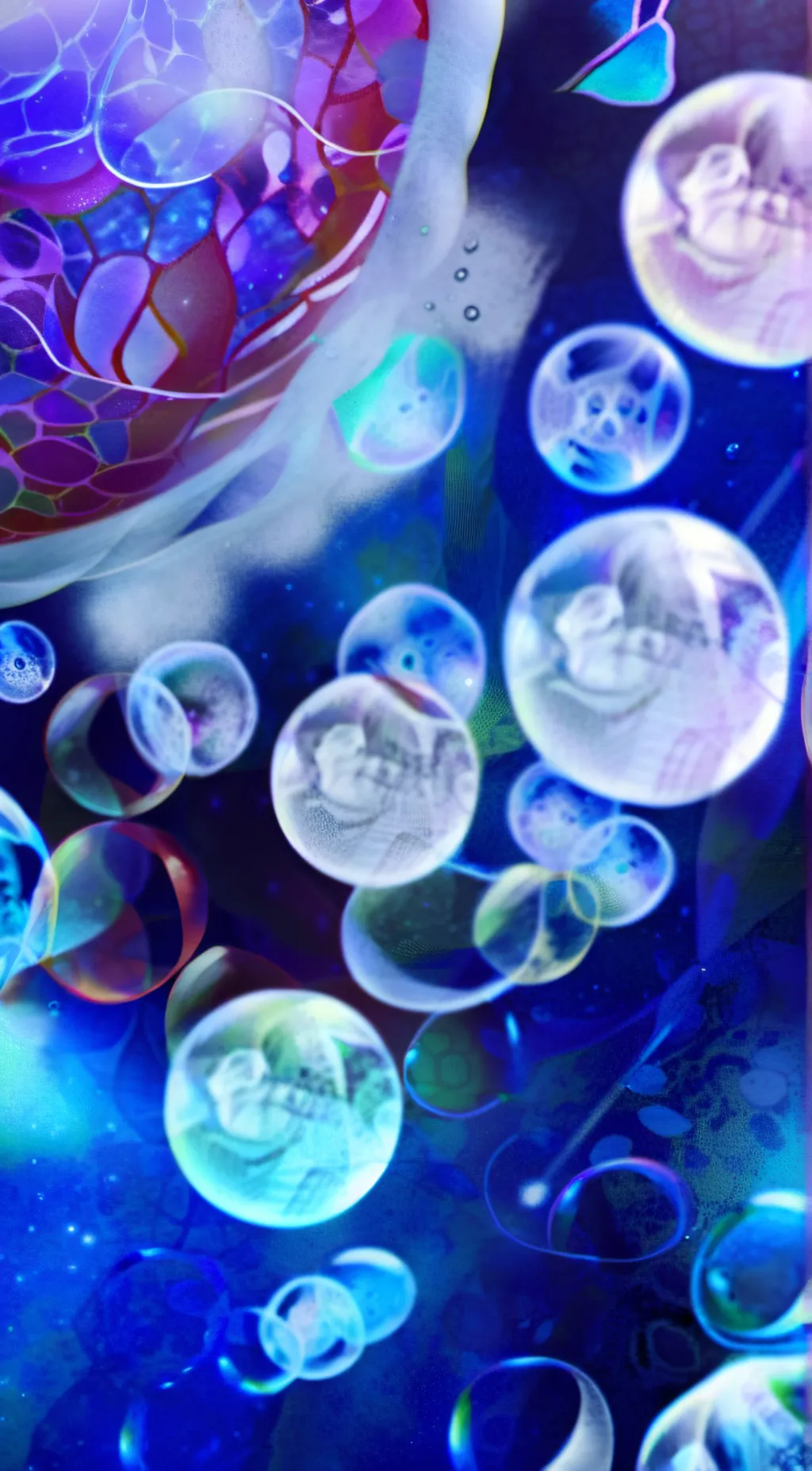 ai character: Sus bubble  background